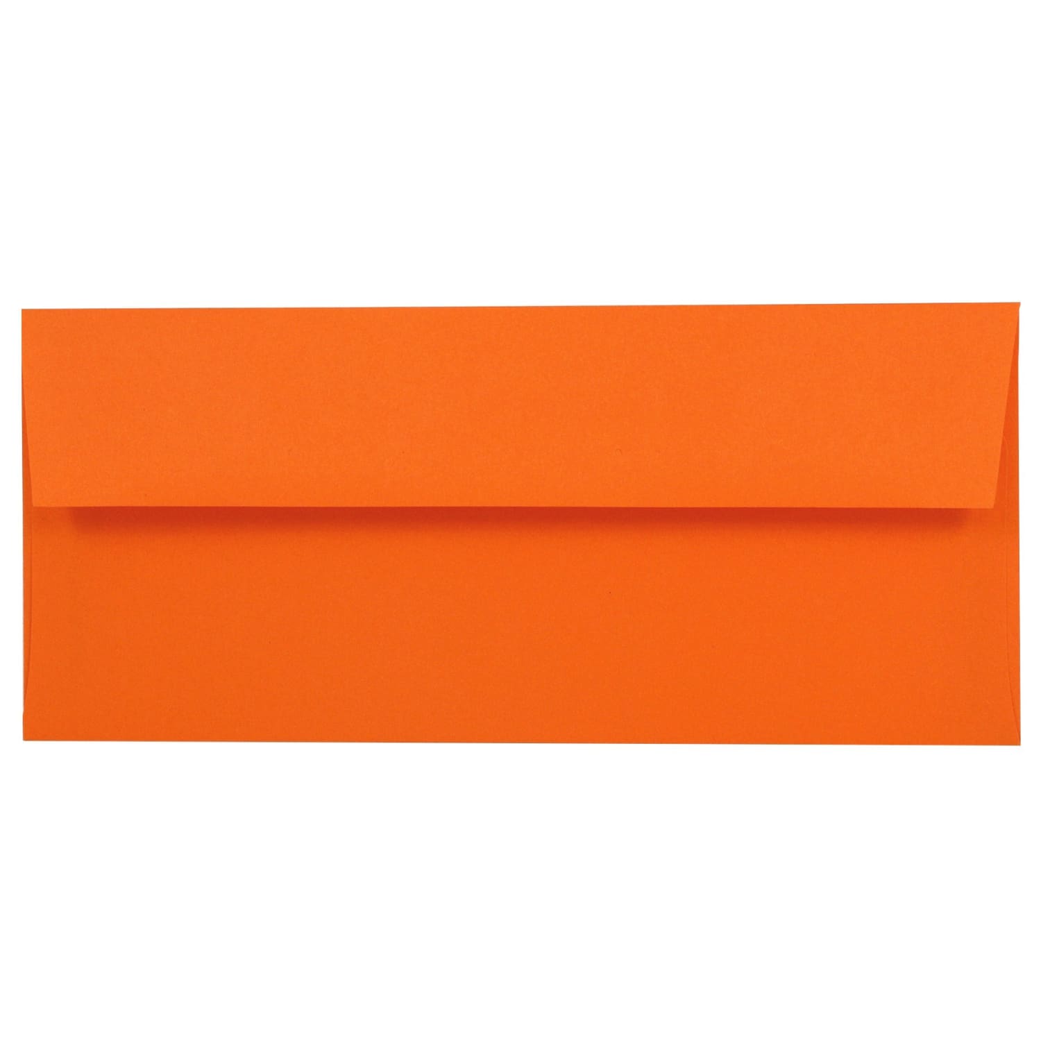 JAM PAPER #10 Business Colored Envelopes, 4 1/8in x 9 1/2in, Orange, 25/Pack