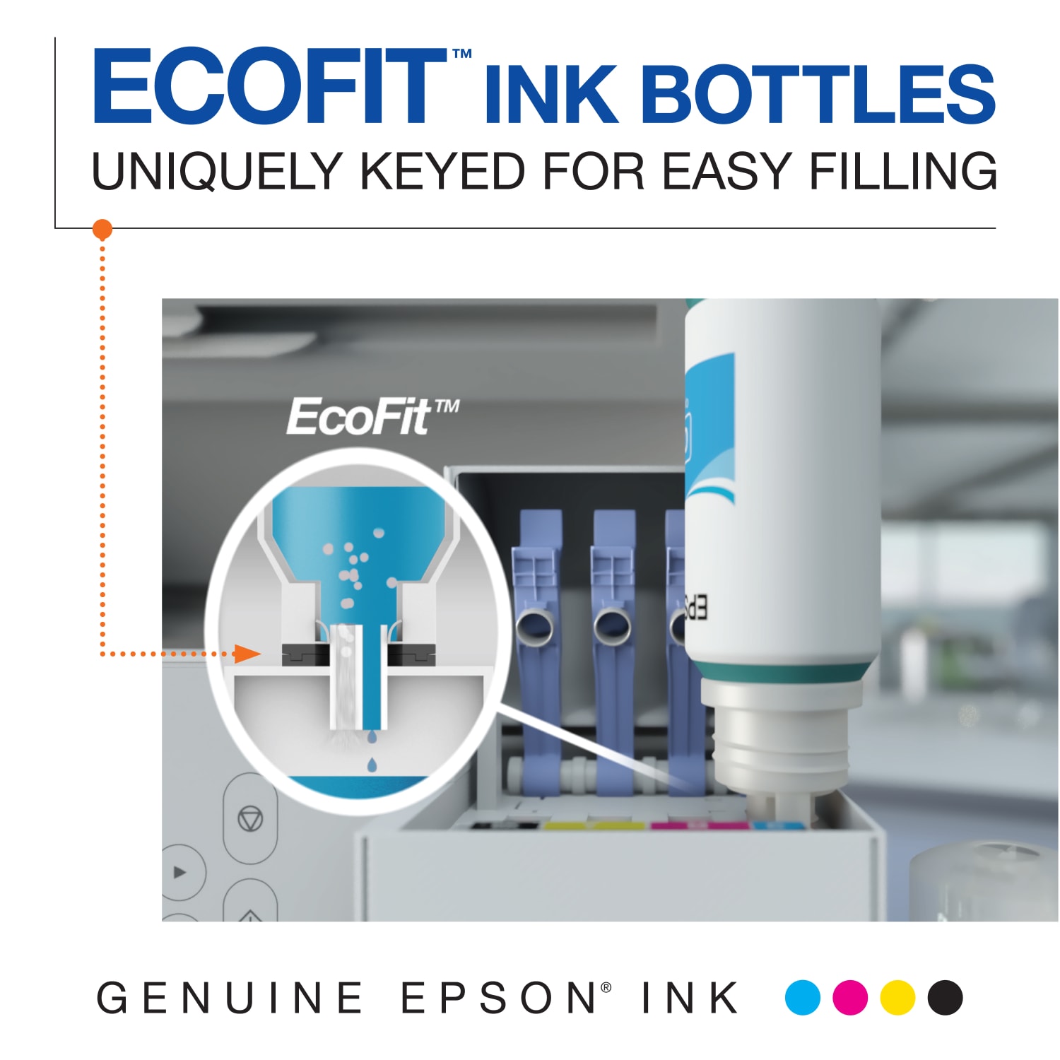 Epson 502 EcoTank Cyan Ink Bottle, T502220-S - Image 5