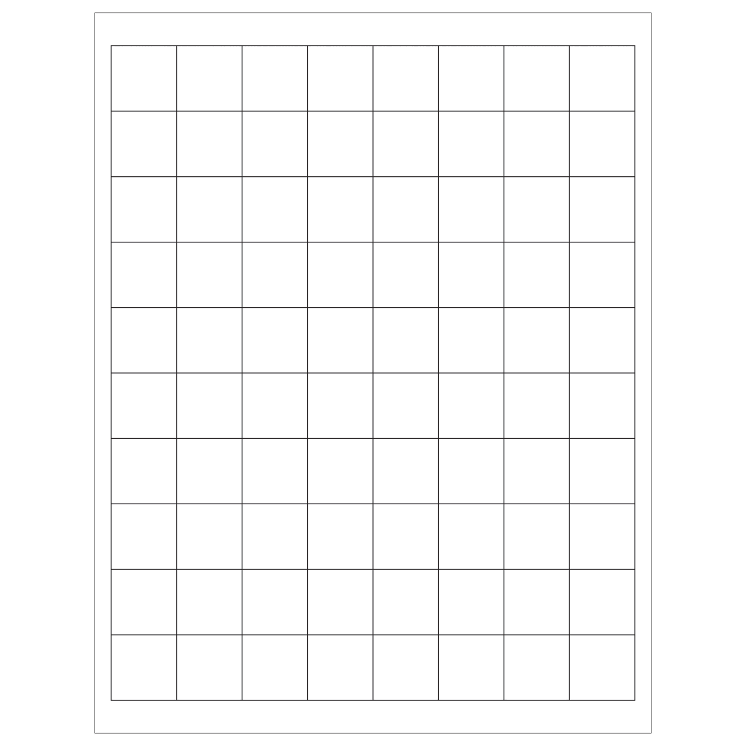 Tape Logic Inkjet/Laser Labels, LL104, Rectangle, 1in x 1in, White, Case Of 8,000