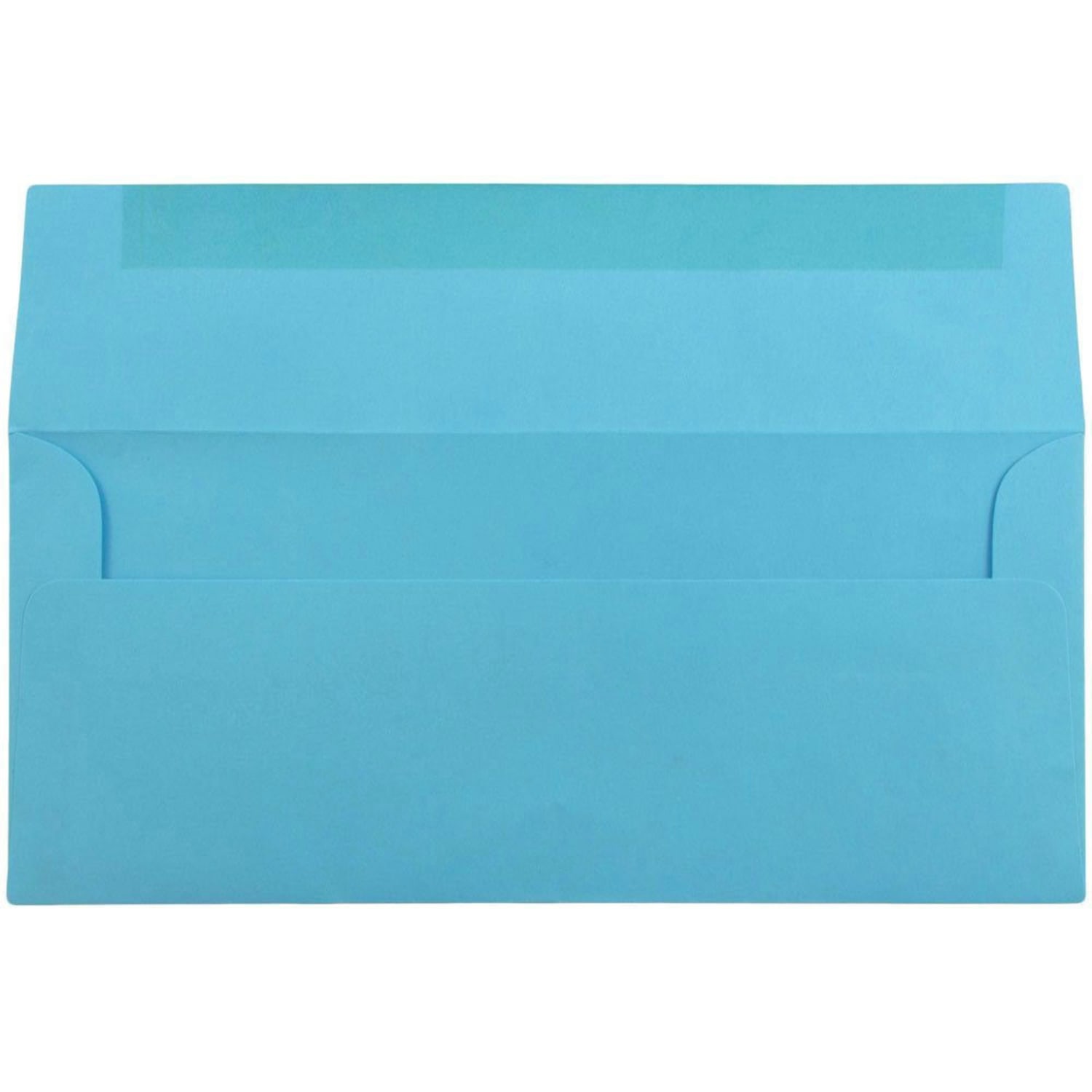 JAM PAPER #10 Business Colored Envelopes, 4 1/8 x 9 1/2, Blue Recycled, 25/Pack - Image 3