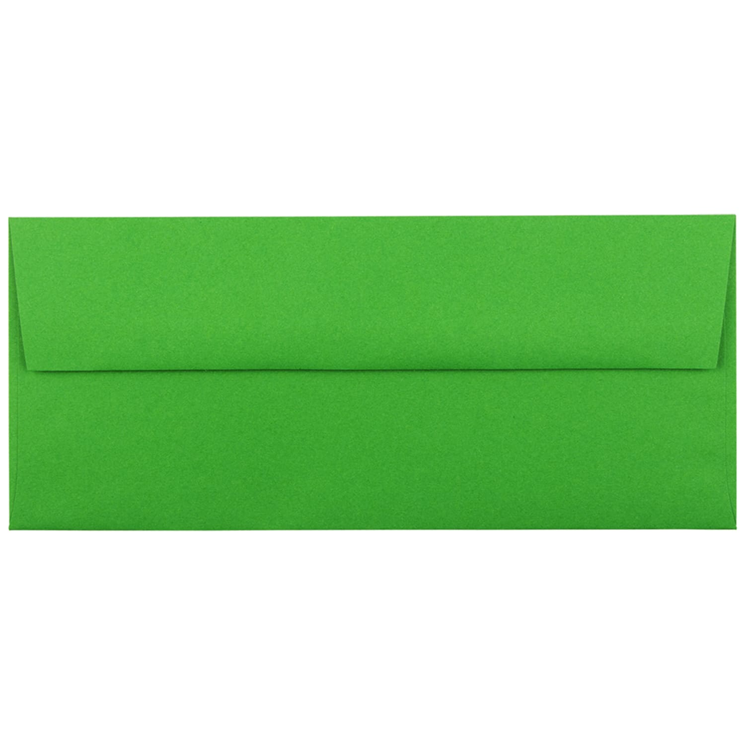 JAM PAPER #10 Business Colored Envelopes, 4 1/8in x 9 1/2in, Green, 25/Pack