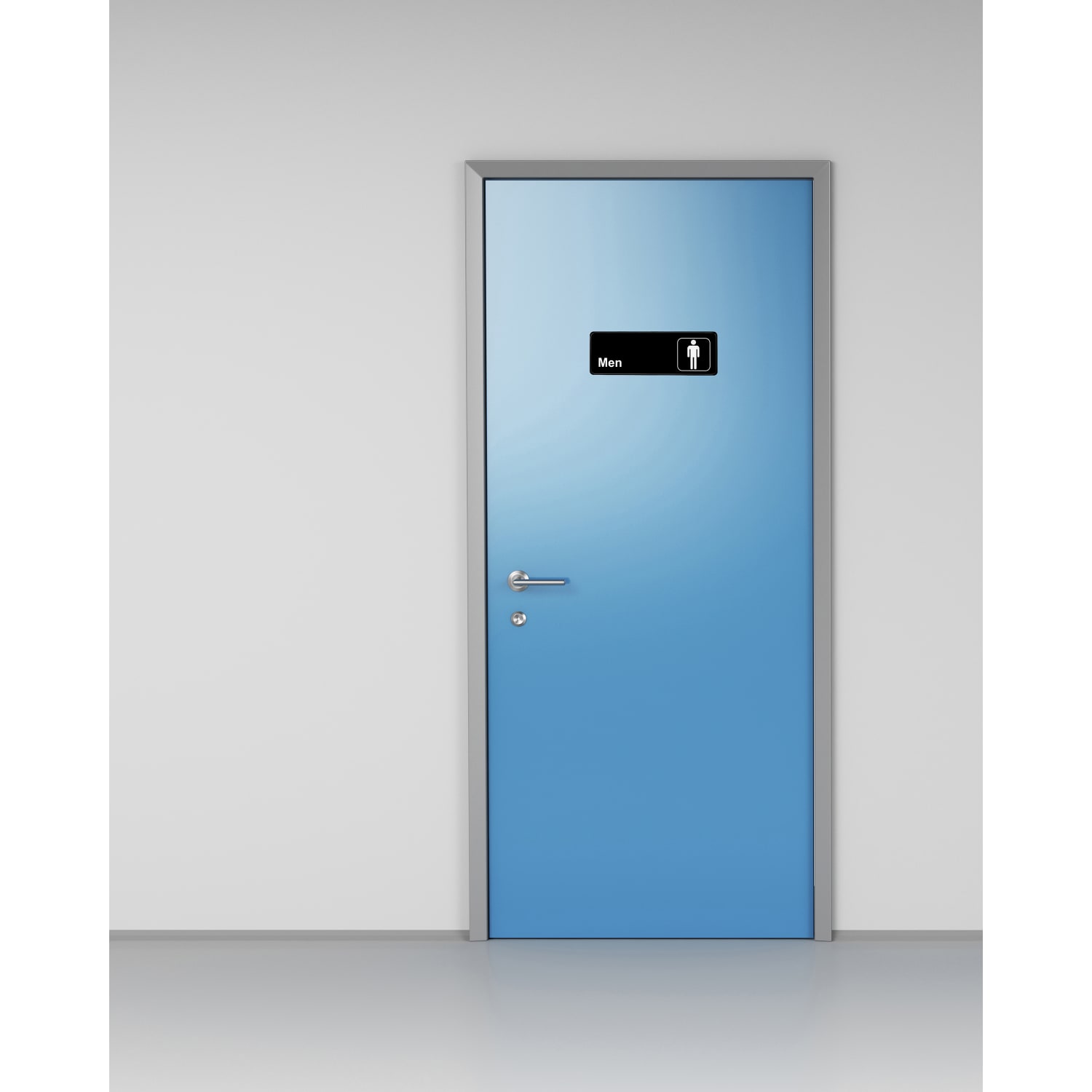 Alpine Mens Restroom Signs, 3in x 9in, Black/White, Pack Of 15 Signs - Image 5