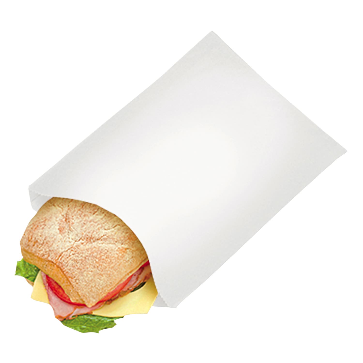 Bagcraft PB25 Grease-Resistant Sandwich Bags, 8in x 6 1/2in, White, Carton Of 2,000 Bags - Image 4