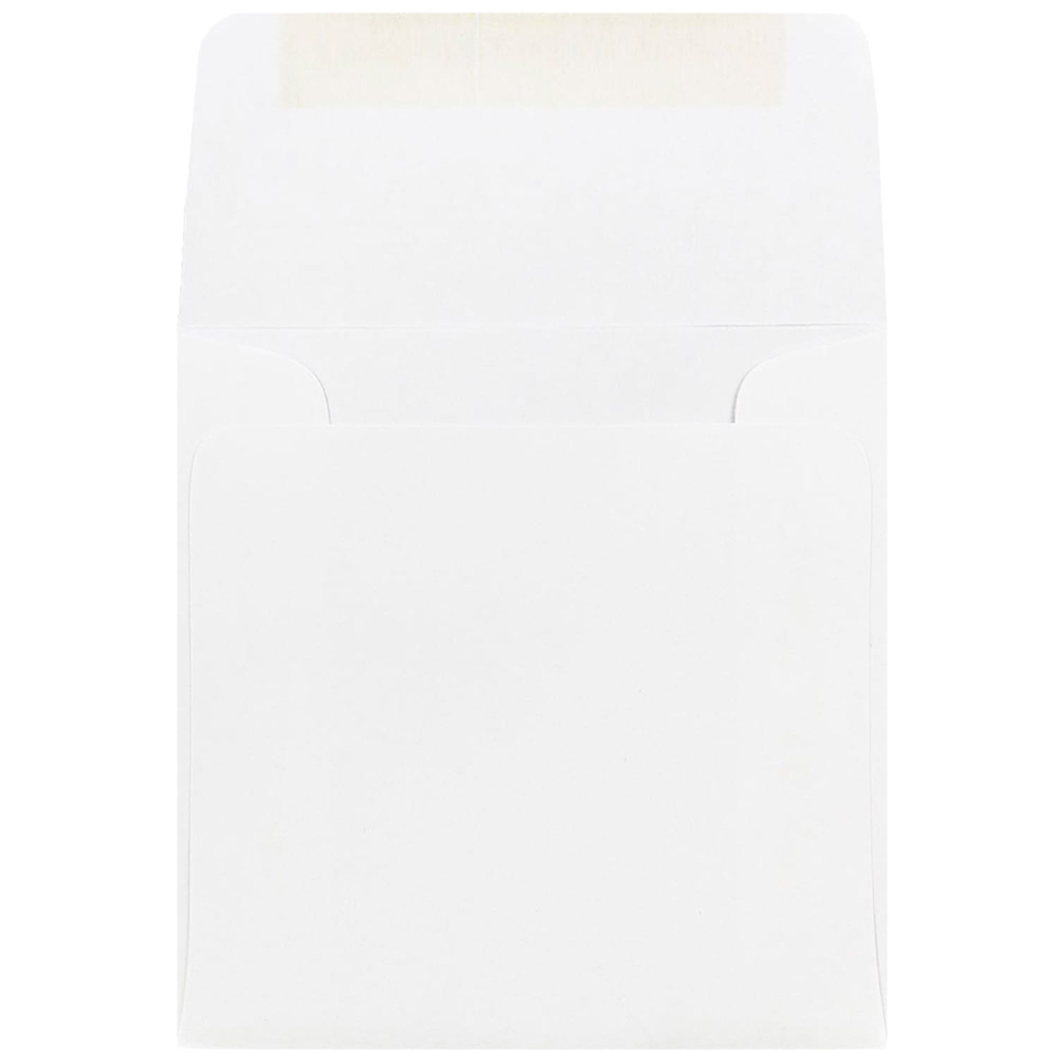JAM Paper Square Invitation Envelopes, 4 1/2in x 4 1/2in, Gummed Seal, White, Pack Of 25 - Image 3