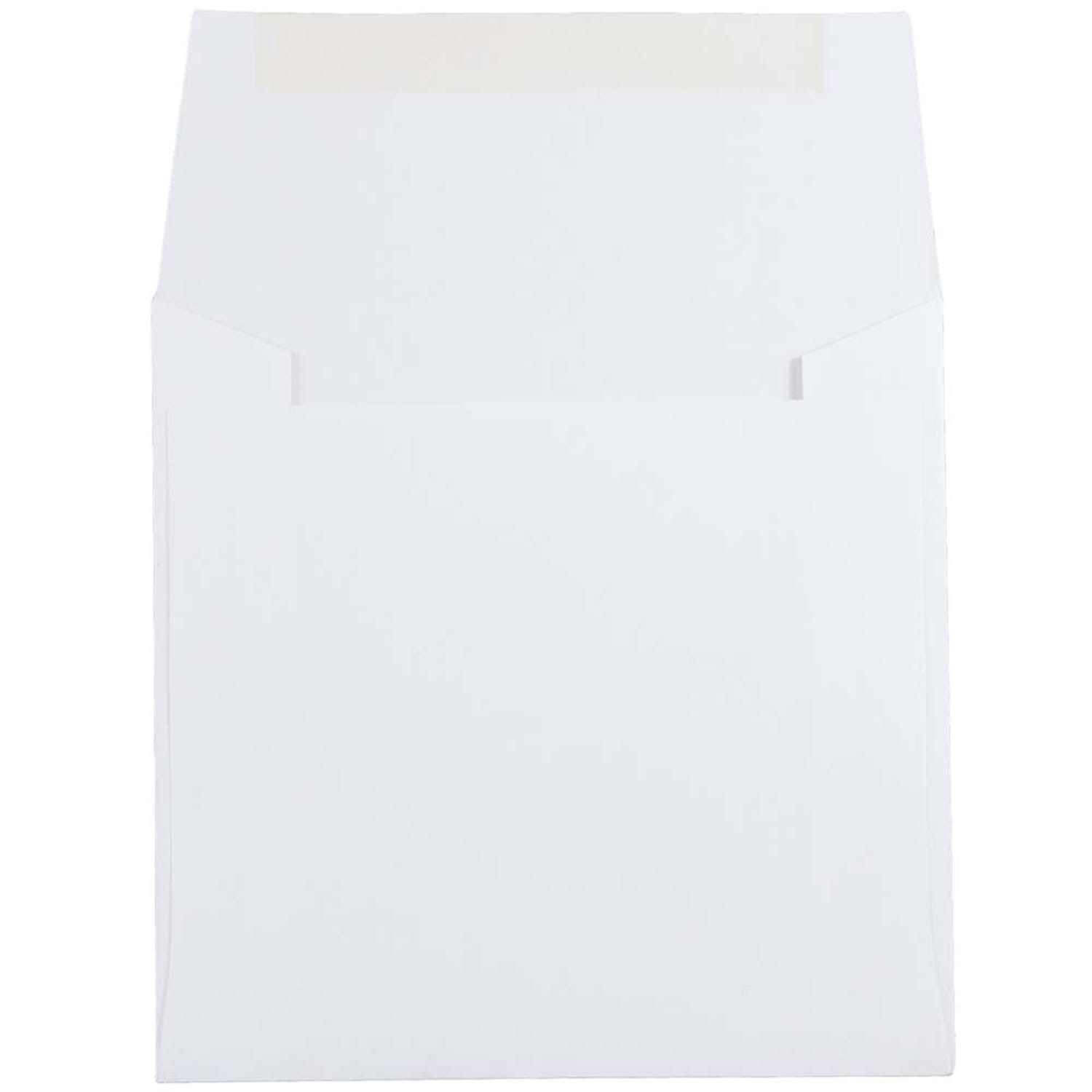 JAM Paper Square Invitation Envelopes, 5 1/2in x 5 1/2in, Gummed Seal, White, Pack Of 25 - Image 3