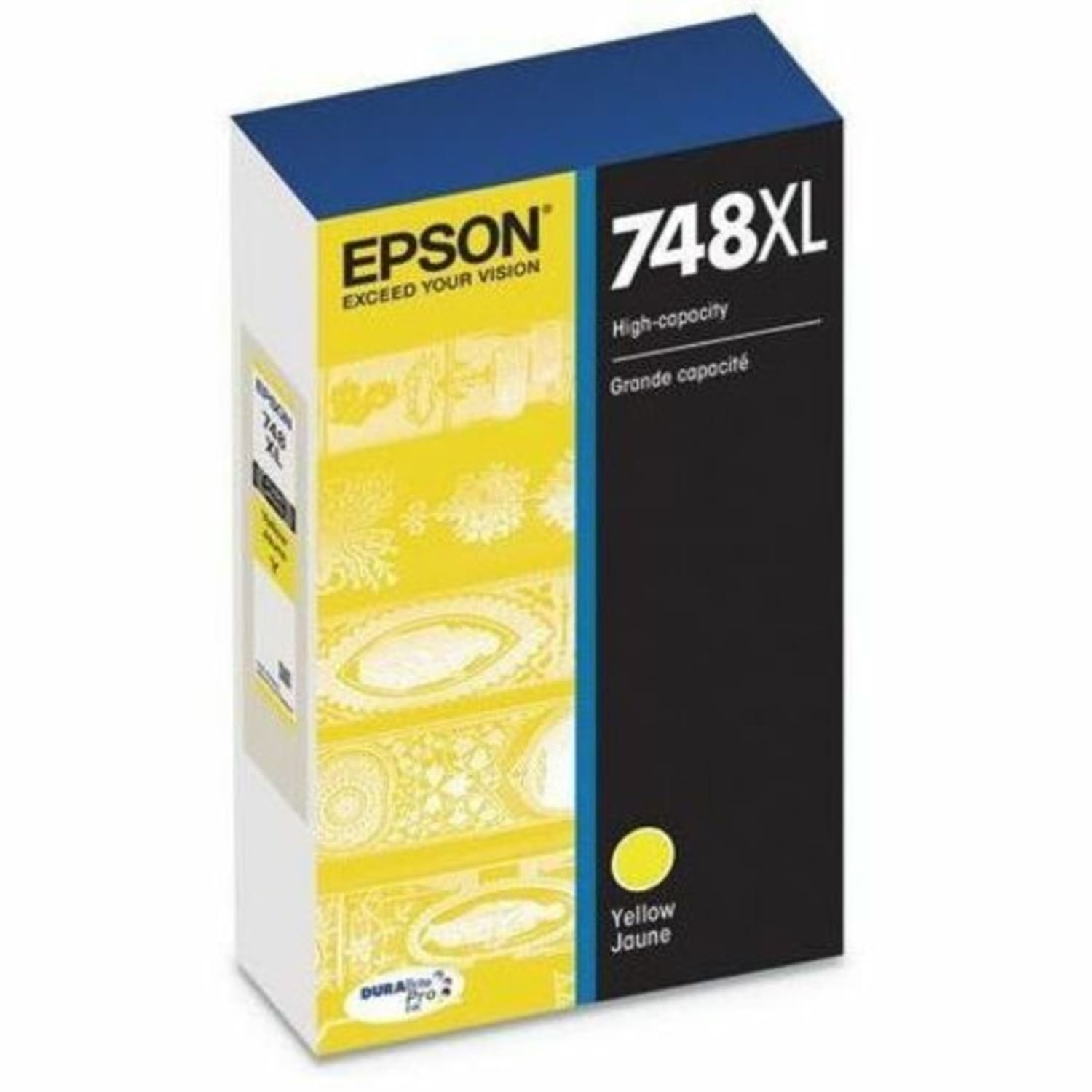 Epson DURABrite Pro 748 Original High Yield Inkjet Ink Cartridge - Yellow - 1 Pack - 4000 Pages - Image 3