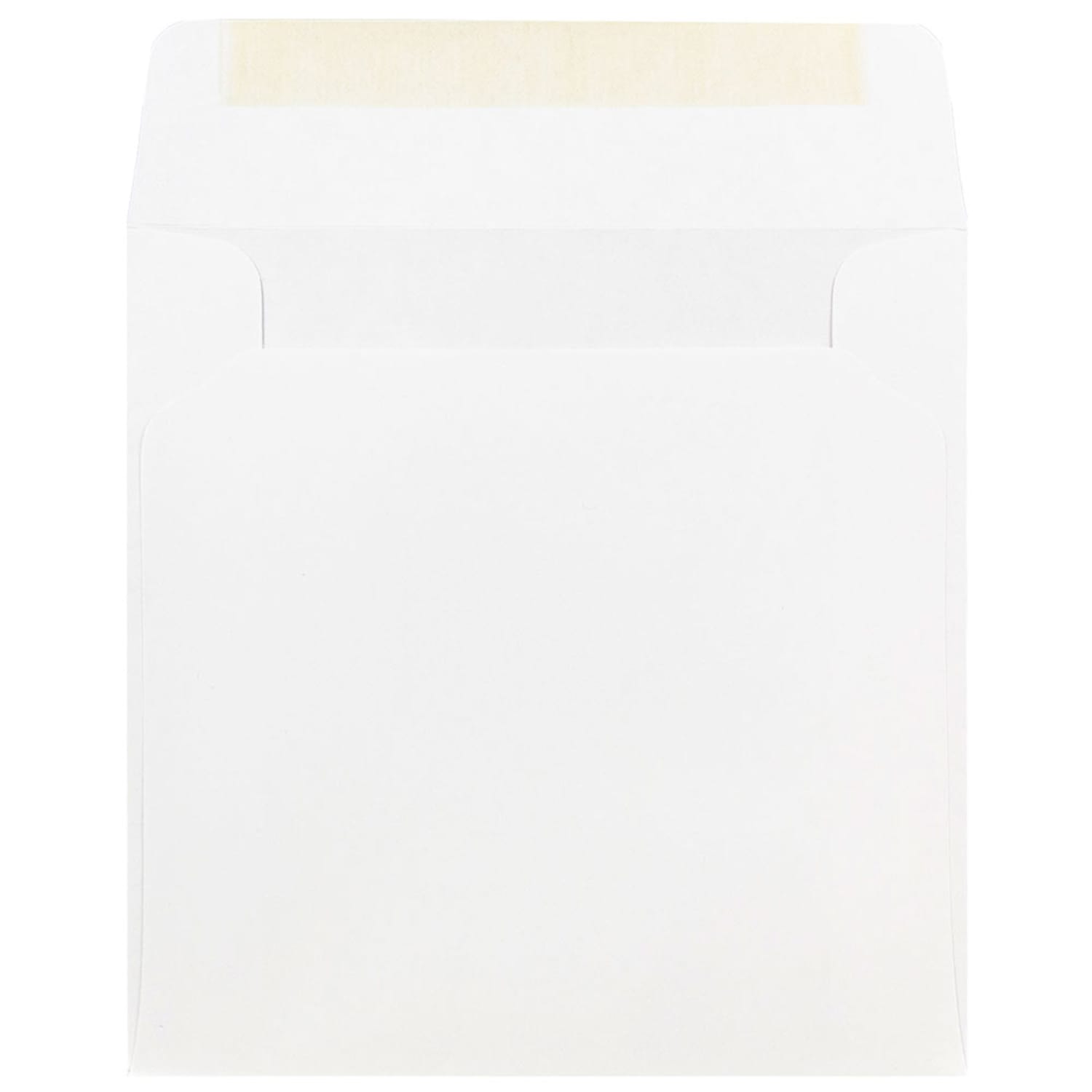 JAM Paper Square Invitation Envelopes, 6in x 6in, Gummed Seal, White, Pack Of 25 - Image 3