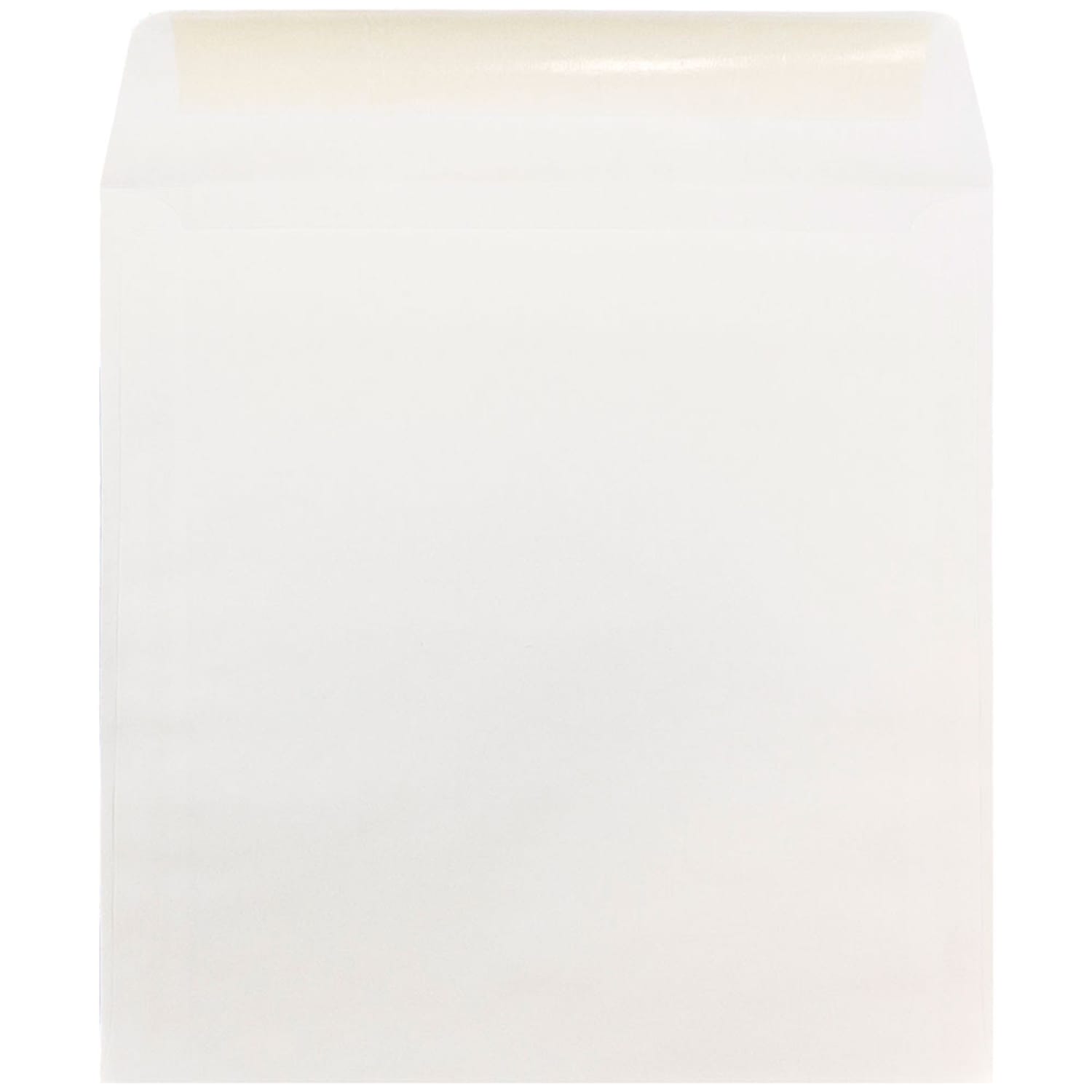 JAM Paper Square Invitation Envelopes, 10in x 10in, Gummed Seal, White, Pack Of 25 - Image 3