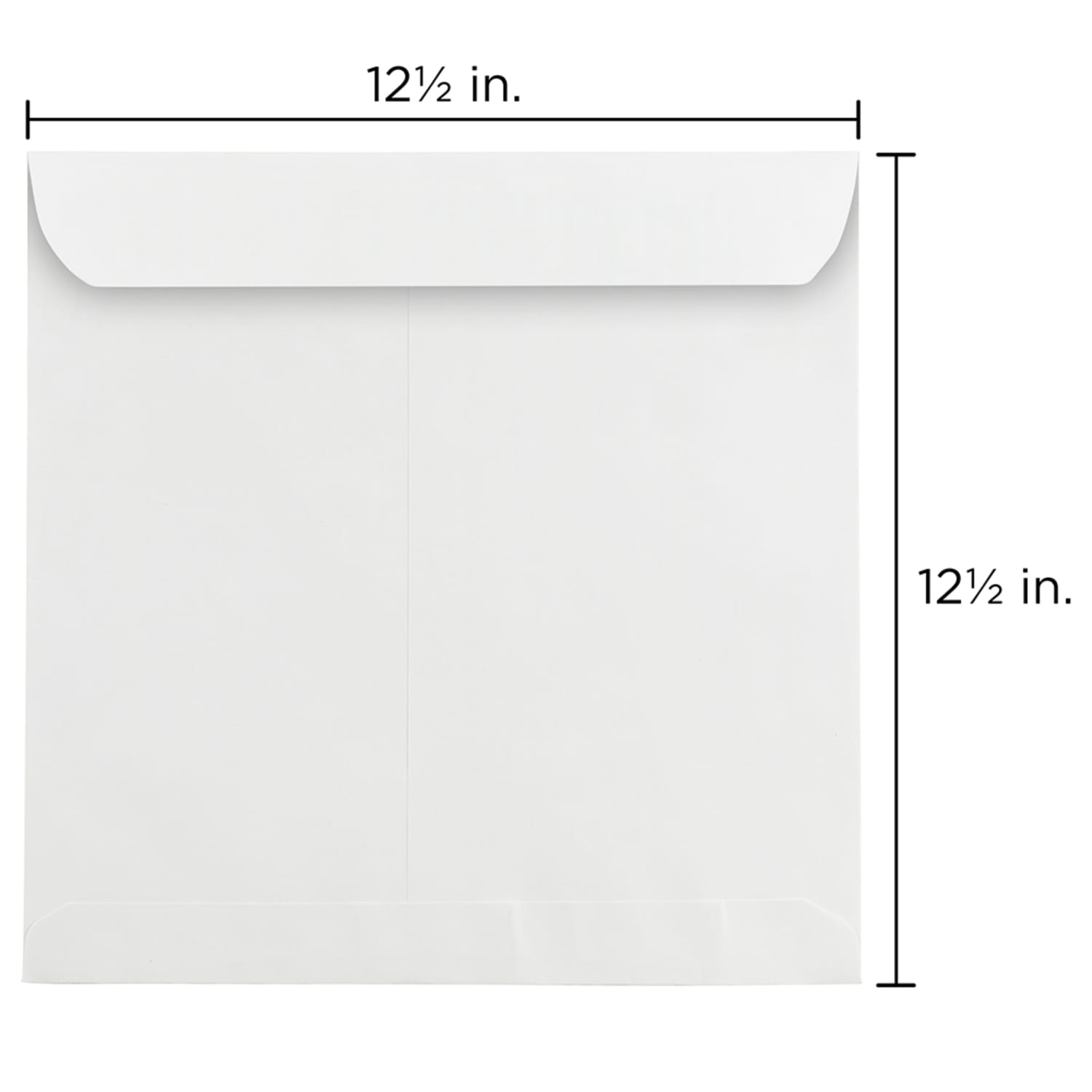 JAM Paper Square Invitation Envelopes, 12 1/2in x 12 1/2in, Gummed Seal, White, Pack Of 25 - Image 4
