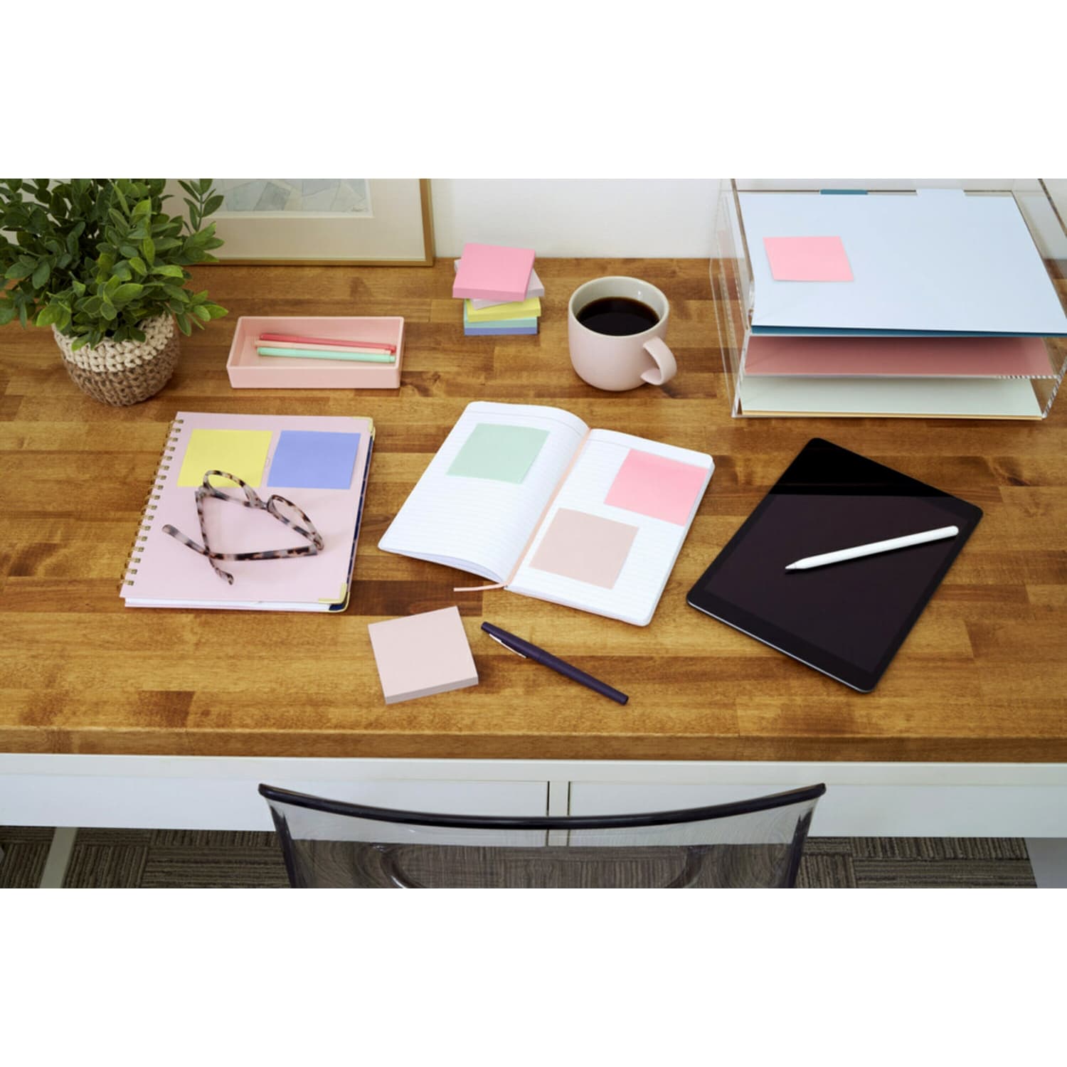 Post-it Dispenser Notes, 1800 Total Notes, Pack Of 18 Pads, 3in x 3in, Beachside Cafe, 100 Notes Per Pad - Image 5