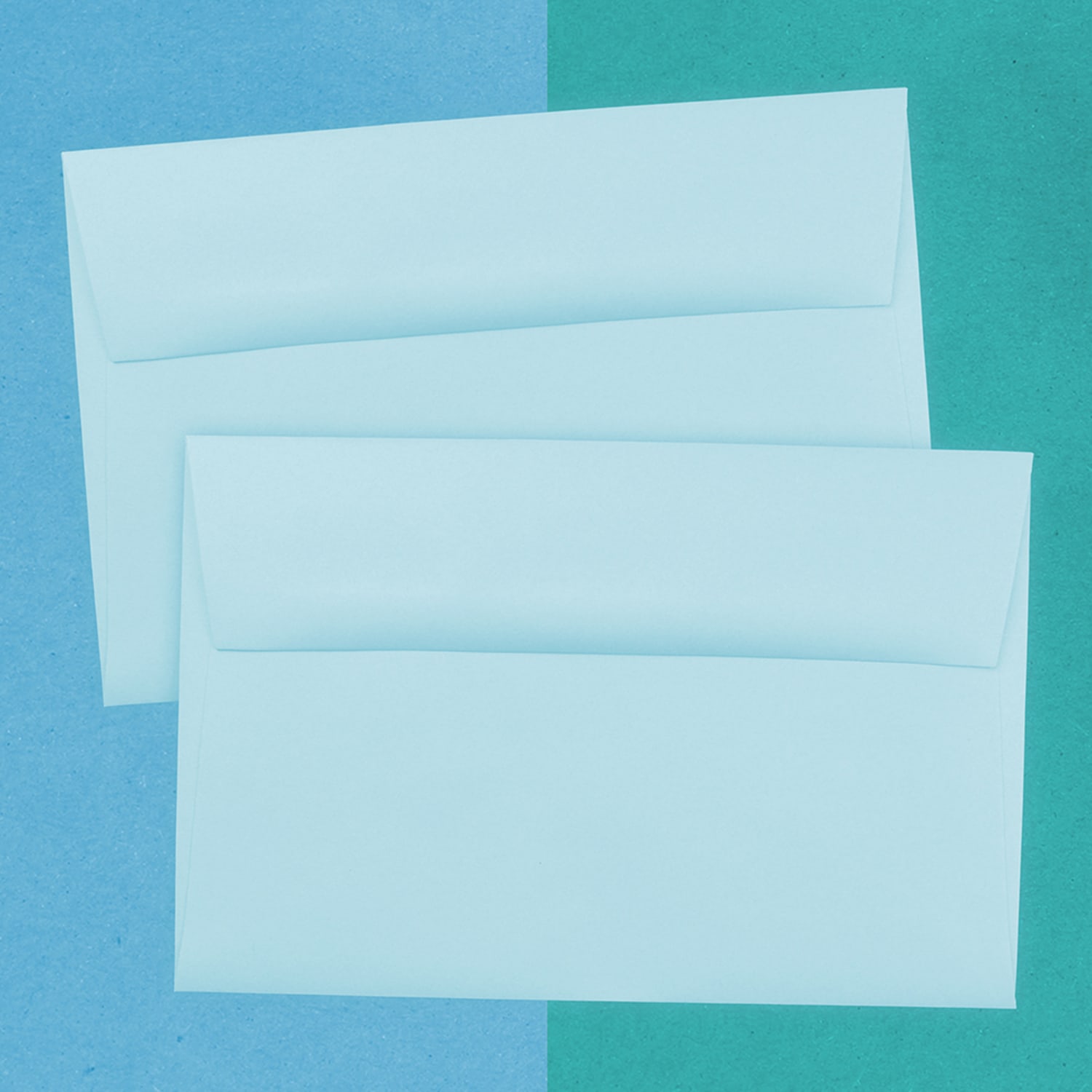 JAM Paper Booklet Invitation Envelopes, A9, Gummed Seal, Light Baby Blue, Pack Of 25 - Image 4