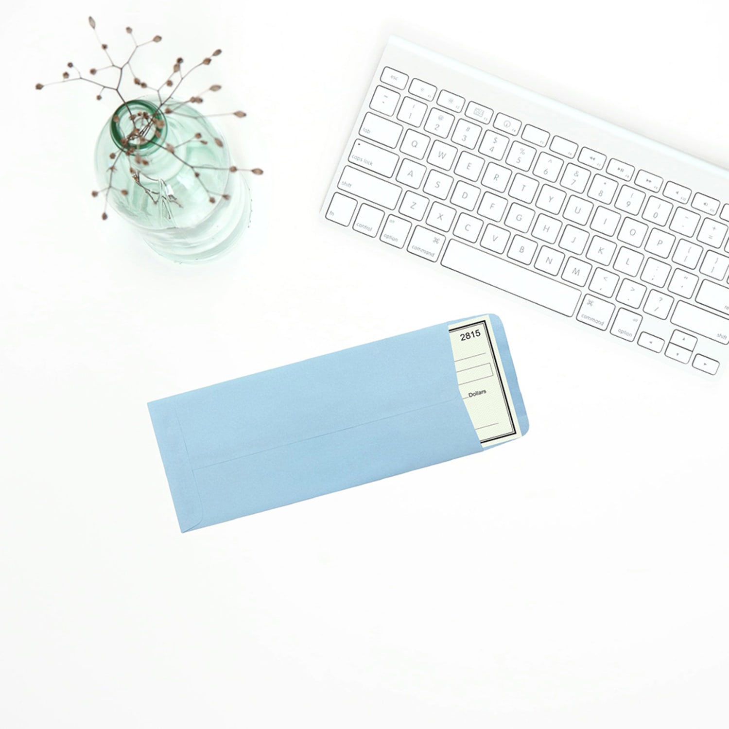 JAM Paper #10 Policy Envelopes, Gummed Seal, Light Baby Blue, Pack Of 25 - Image 4