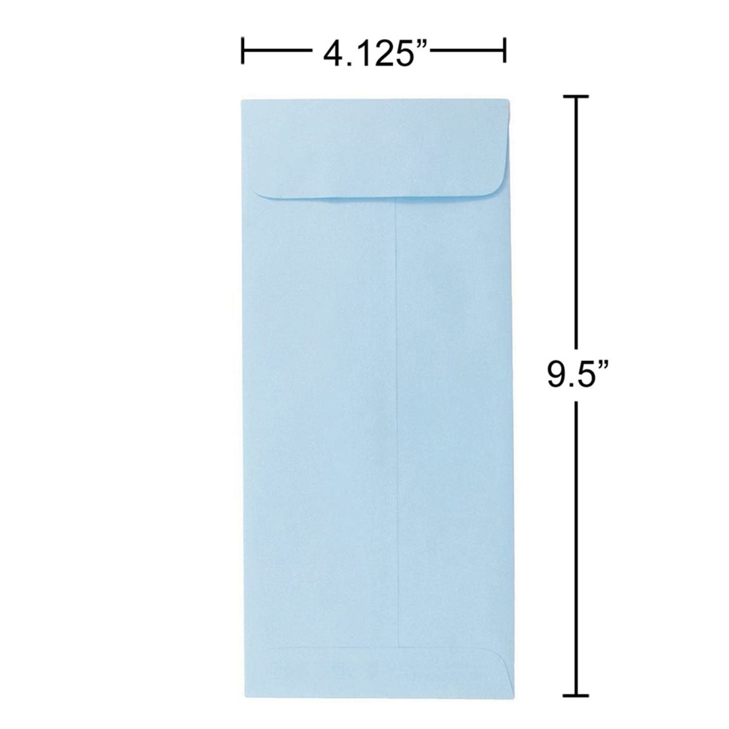JAM Paper #10 Policy Envelopes, Gummed Seal, Light Baby Blue, Pack Of 25 - Image 5