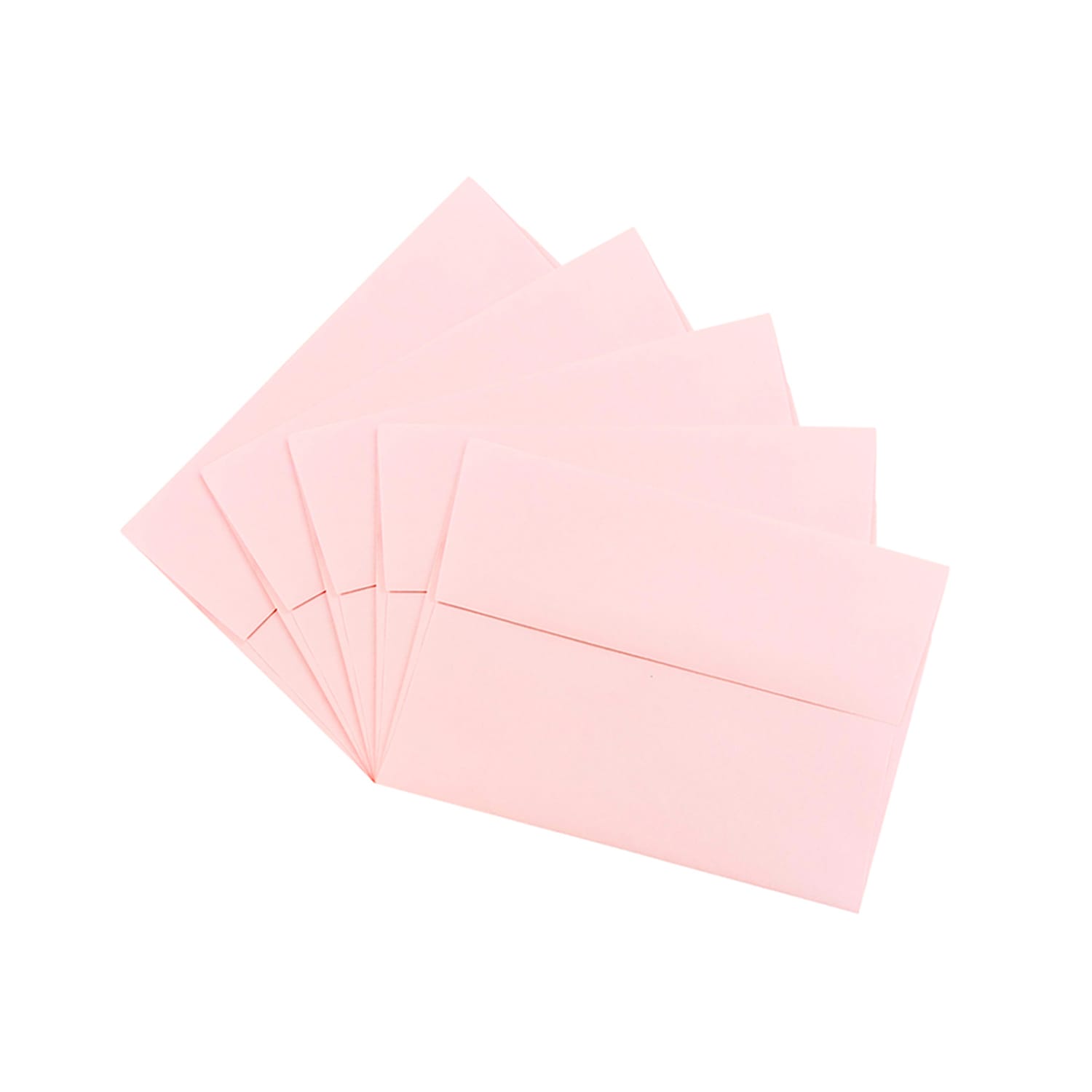 JAM Paper Booklet Invitation Envelopes, A6, Gummed Seal, Light Baby Pink, Pack Of 25 - Image 4