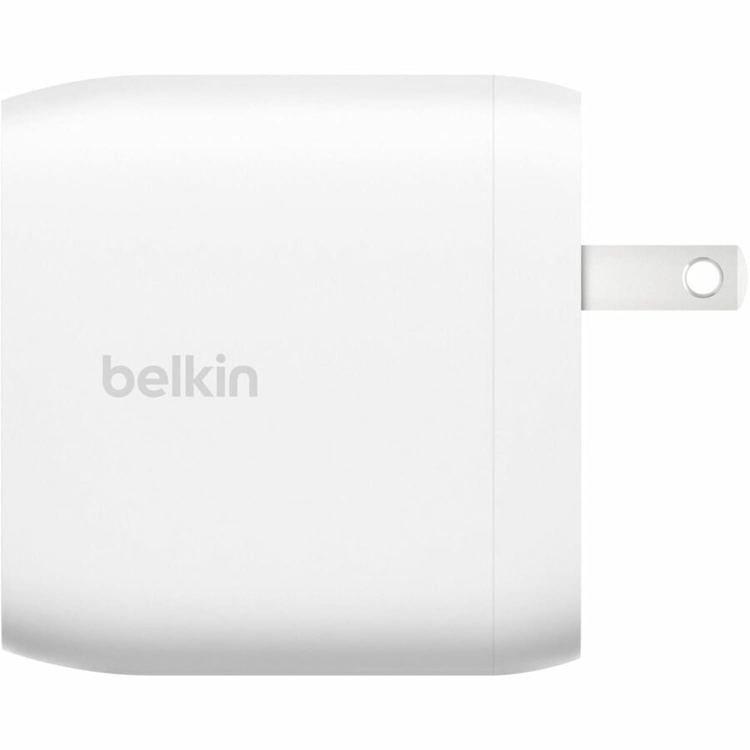 Belkin Dual USB-C Wall Charger w/PPS 60W for Apple iPhone, Galaxy, Google - Compatible w/USB-C to Lightning & US - WCB010DQWH - Image 4