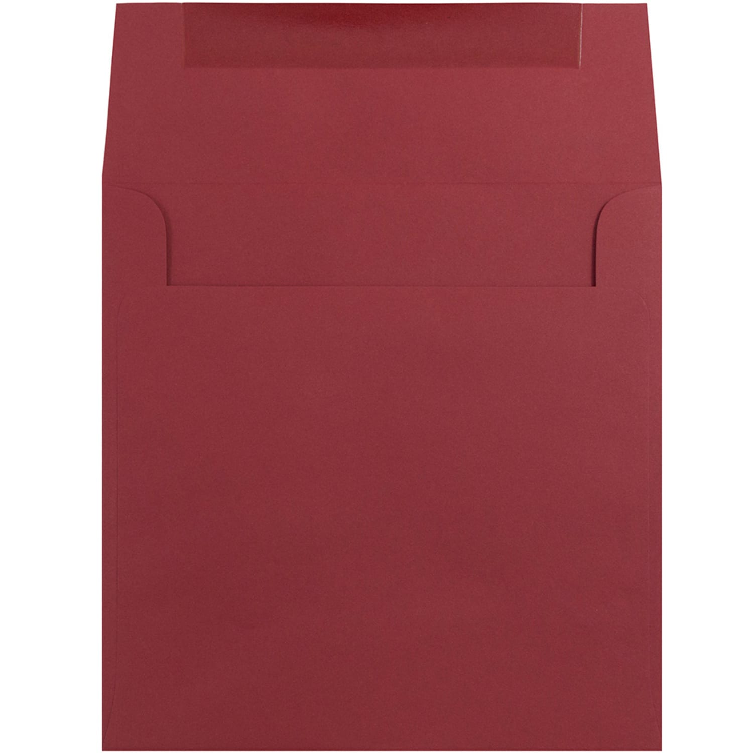 JAM Paper Color Square Invitation Envelopes, 8 1/2in x 8 1/2in, Gummed Seal, Dark Red, Pack Of 25 - Image 3