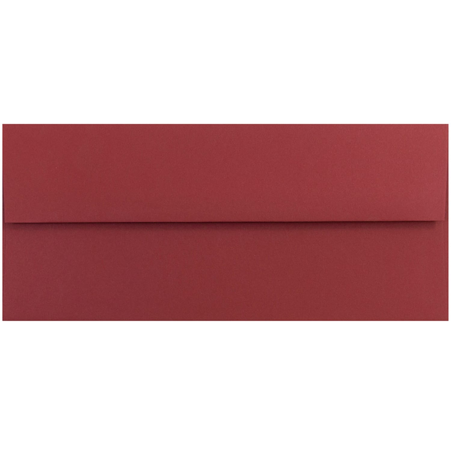 JAM PAPER #10 Business Premium Envelopes, 4 1/8in x 9 1/2in, Dark Red, Pack Of 25