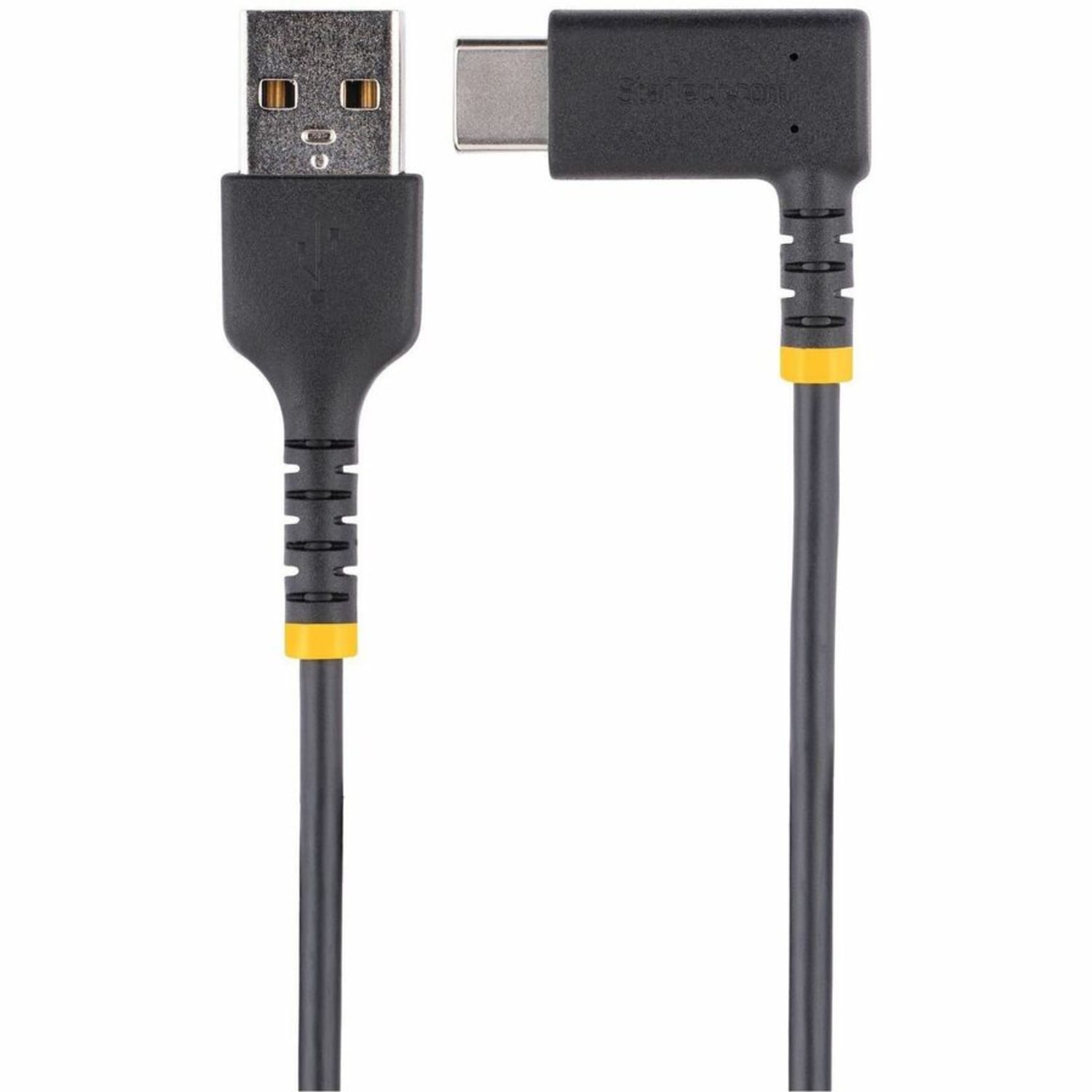 StarTech.com USB-A to C Right-Angle Charging Cable, 6in - Image 4