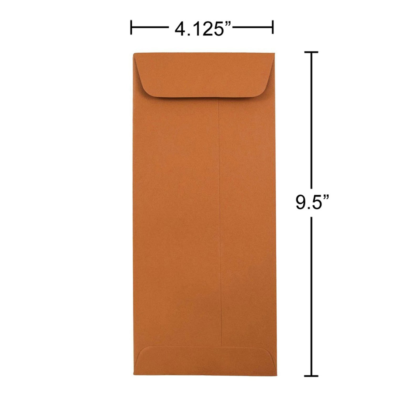 JAM Paper #10 Policy Envelopes, Gummed Seal, Dark Orange, Pack Of 25 - Image 5