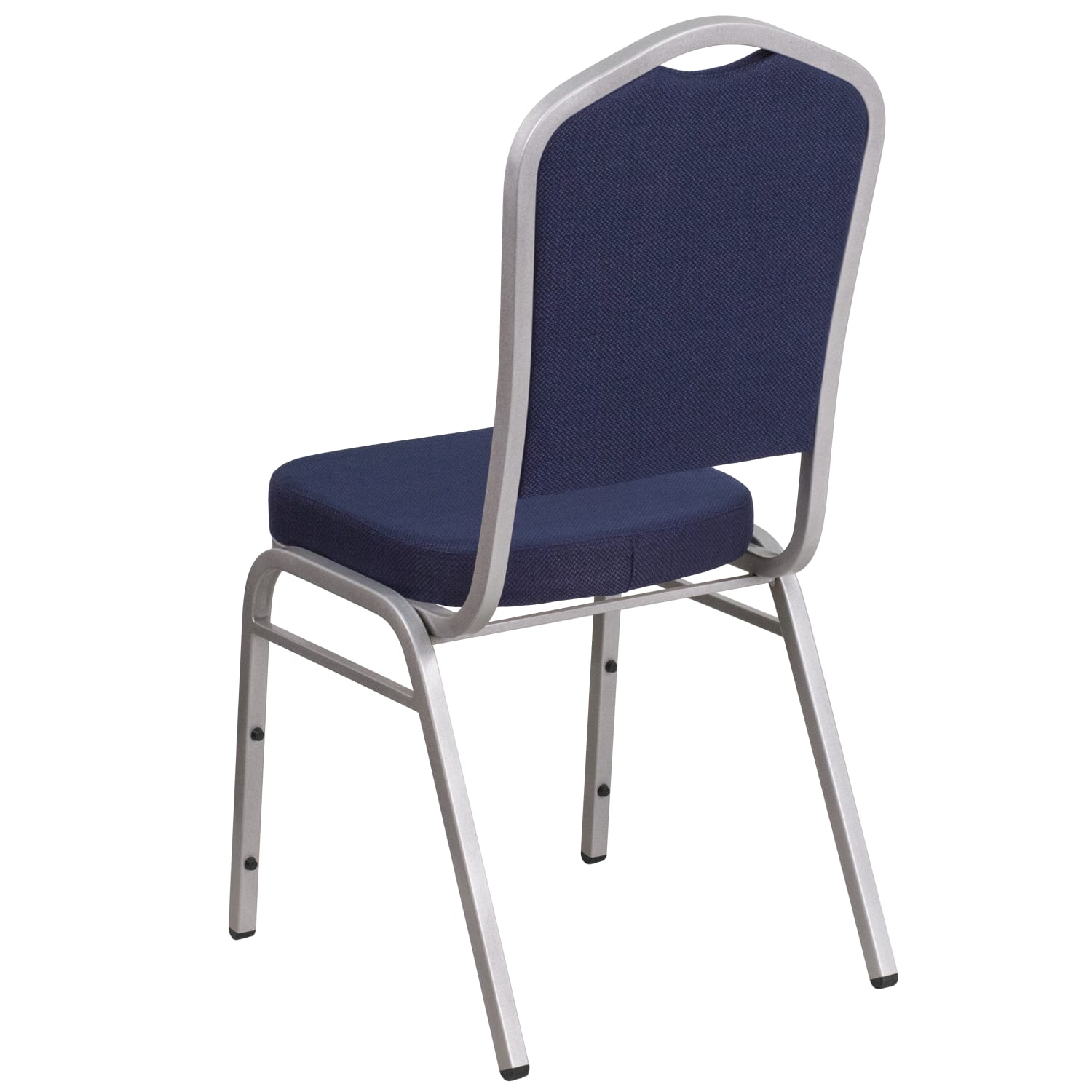 Flash Furniture HERCULES Series Crown Back Stacking Banquet Chair NavySilver PopularChairscom
