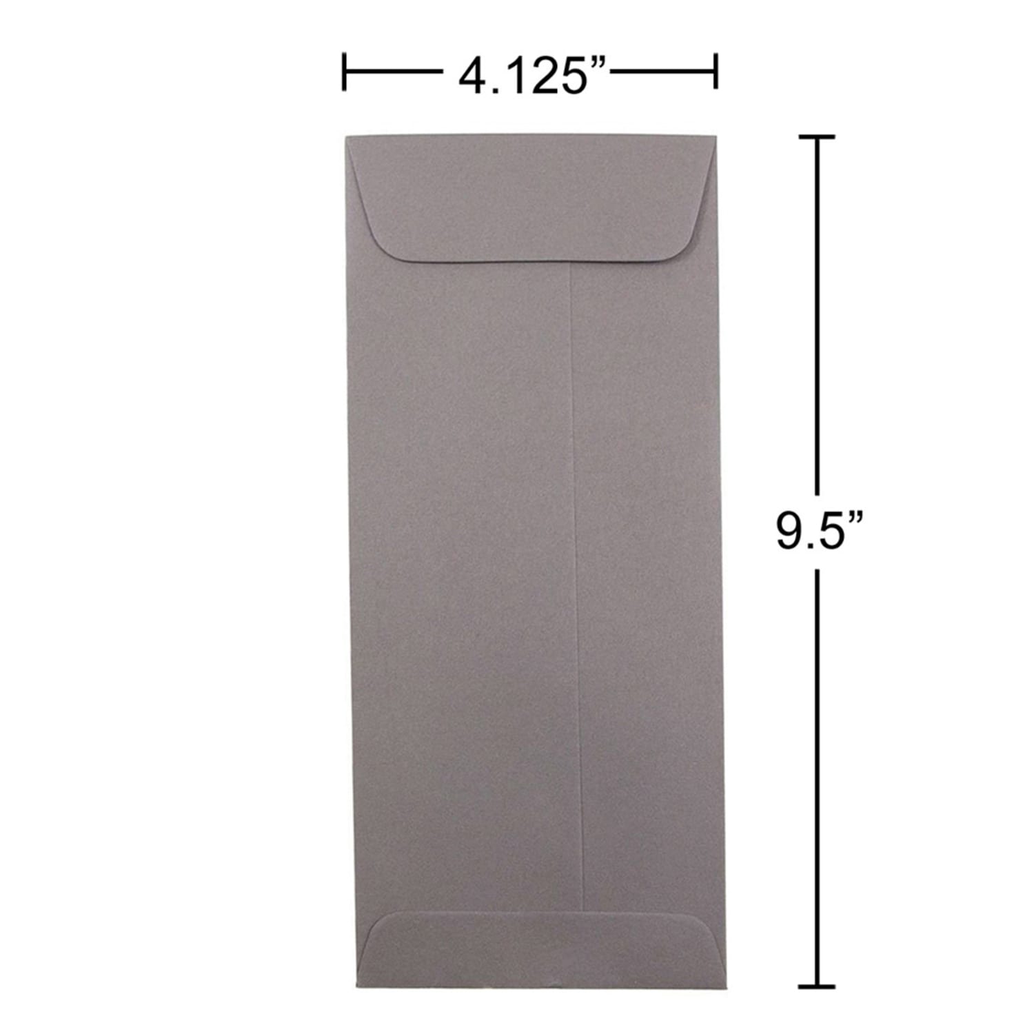 JAM Paper #10 Policy Envelopes, Gummed Seal, Gray, Pack Of 25 - Image 5