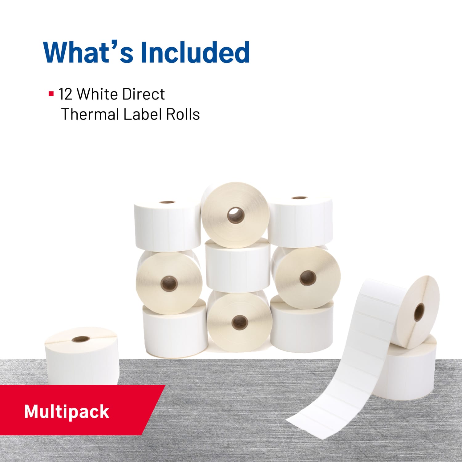 TSC Auto ID Barcode Labels, Rectangular, 1in x 3in, White, 2,500 Labels Per Roll, Carton Of 12 Rolls - Image 5