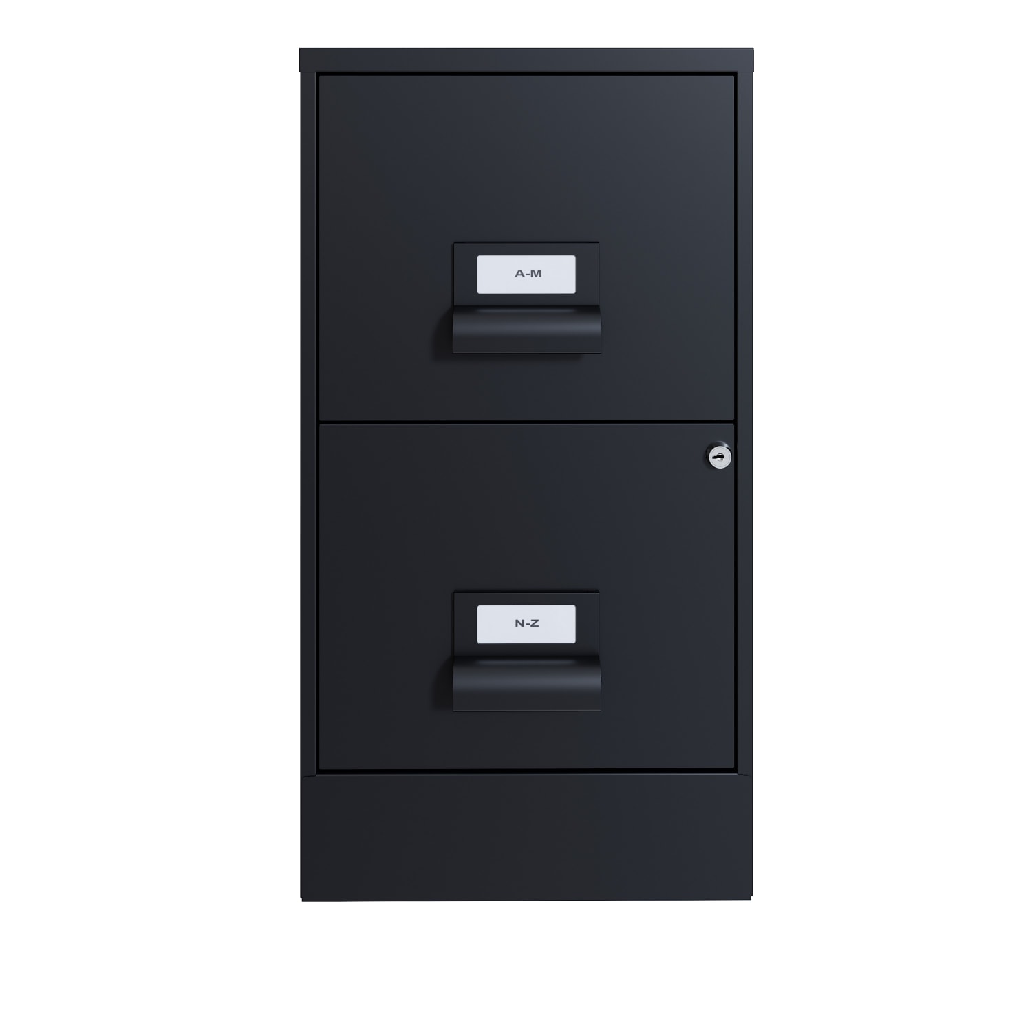 Realspace 18inD "Managers" 2-Drawer Vertical Letter-Size File Cabinet, Black - Image 3