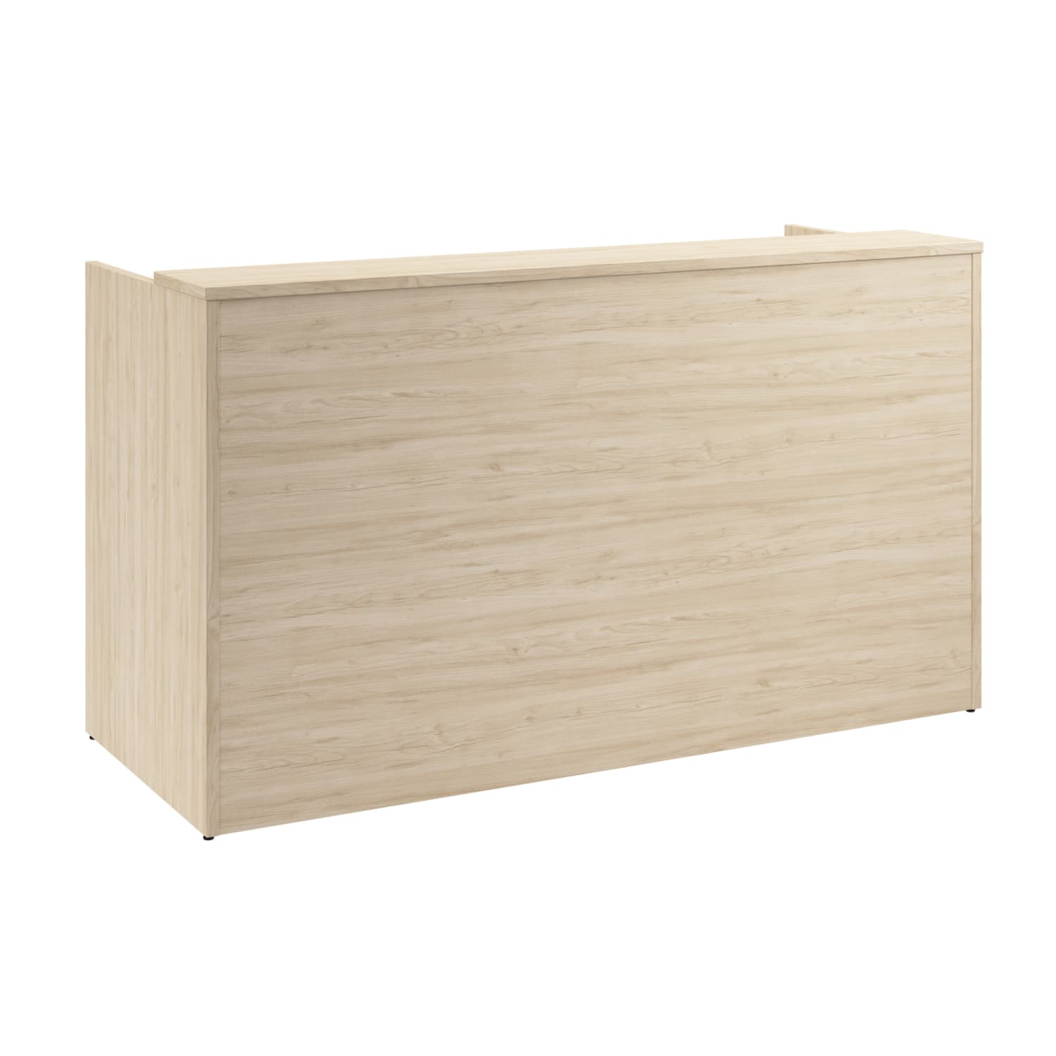 Bush Business Furniture Arrive 72inW Reception Desk with Shelf and Mobile File Cabinet, Natural Elm, Standard Delivery - Image 3