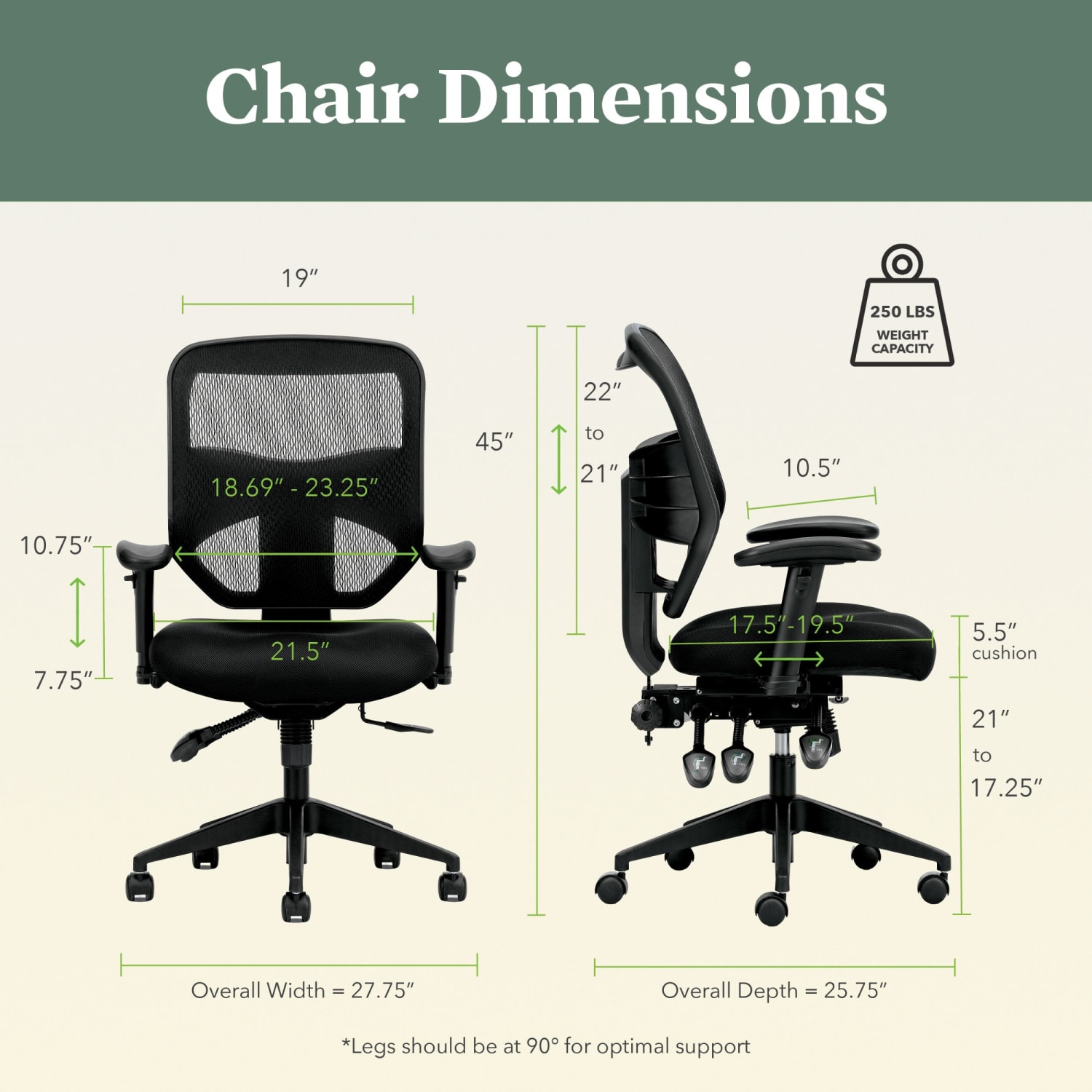 HON Prominent Mesh/Fabric High-Back Task Chair, Black - Image 3