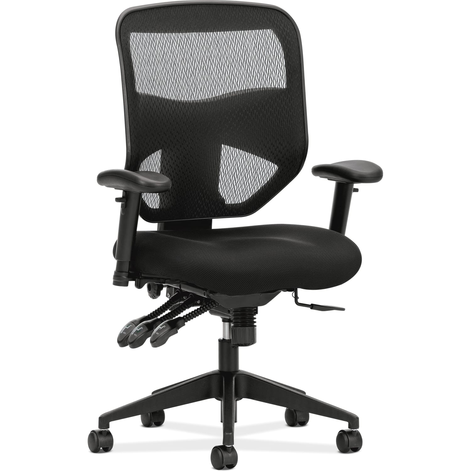 HON Prominent Mesh/Fabric High-Back Task Chair, Black - Image 3