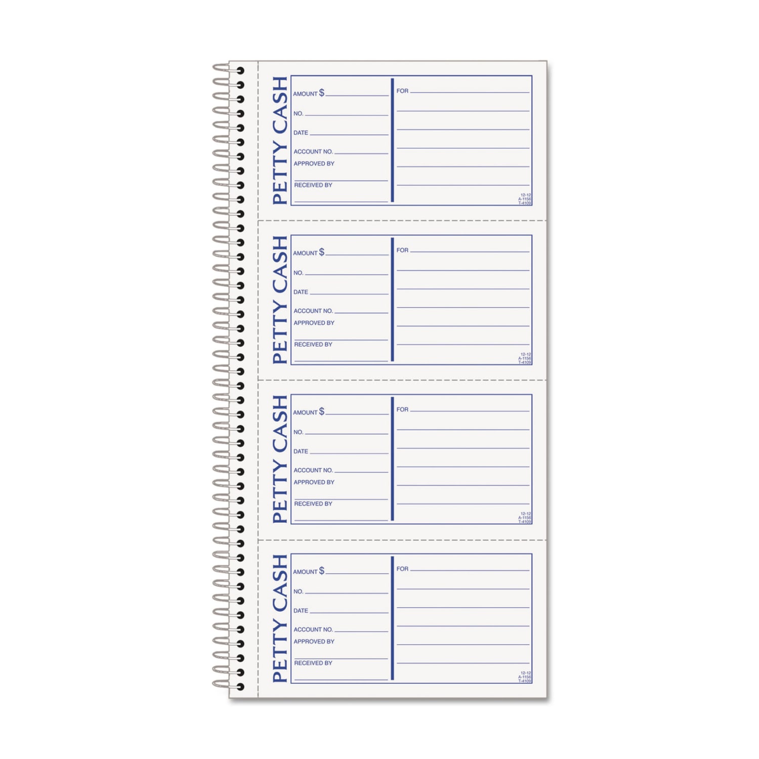 Tops Petty Cash Book, 2-Part, 11in x 5-1/2in - Image 3
