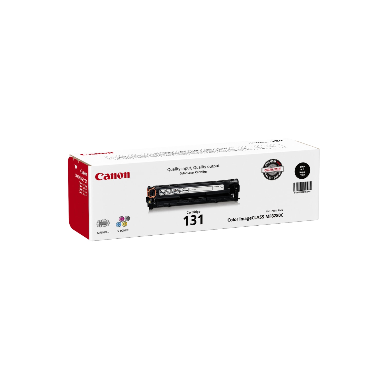 Canon 131 Black Toner Cartridge, 6272B001