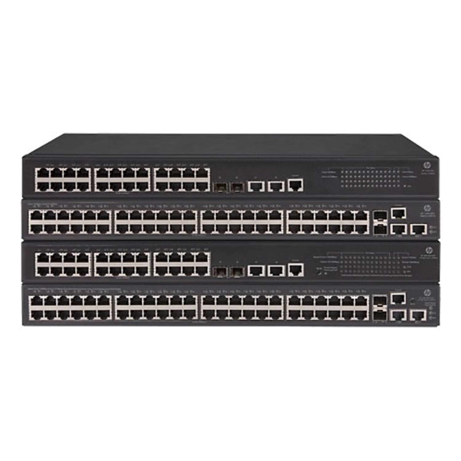 HPE 1950-24G-2SFP+-2XGT - Switch - L3 - managed - 24 x 10/100/1000 + 2 x Gigabit SFP / 10 Gigabit SFP+ + 2 x 10Gb Ethernet - rack-mountable - Image 3