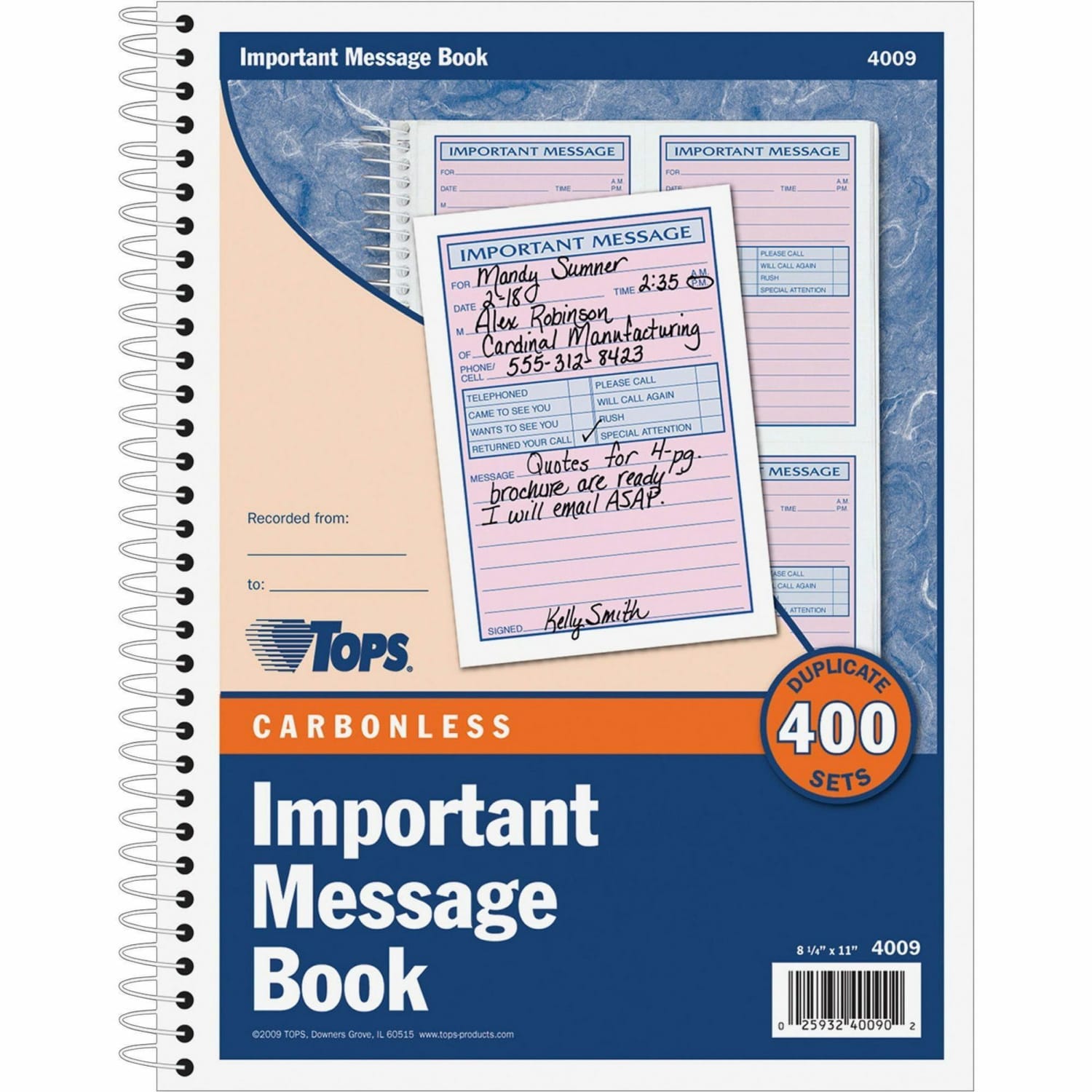 TOPS Important Message Book - Image 4