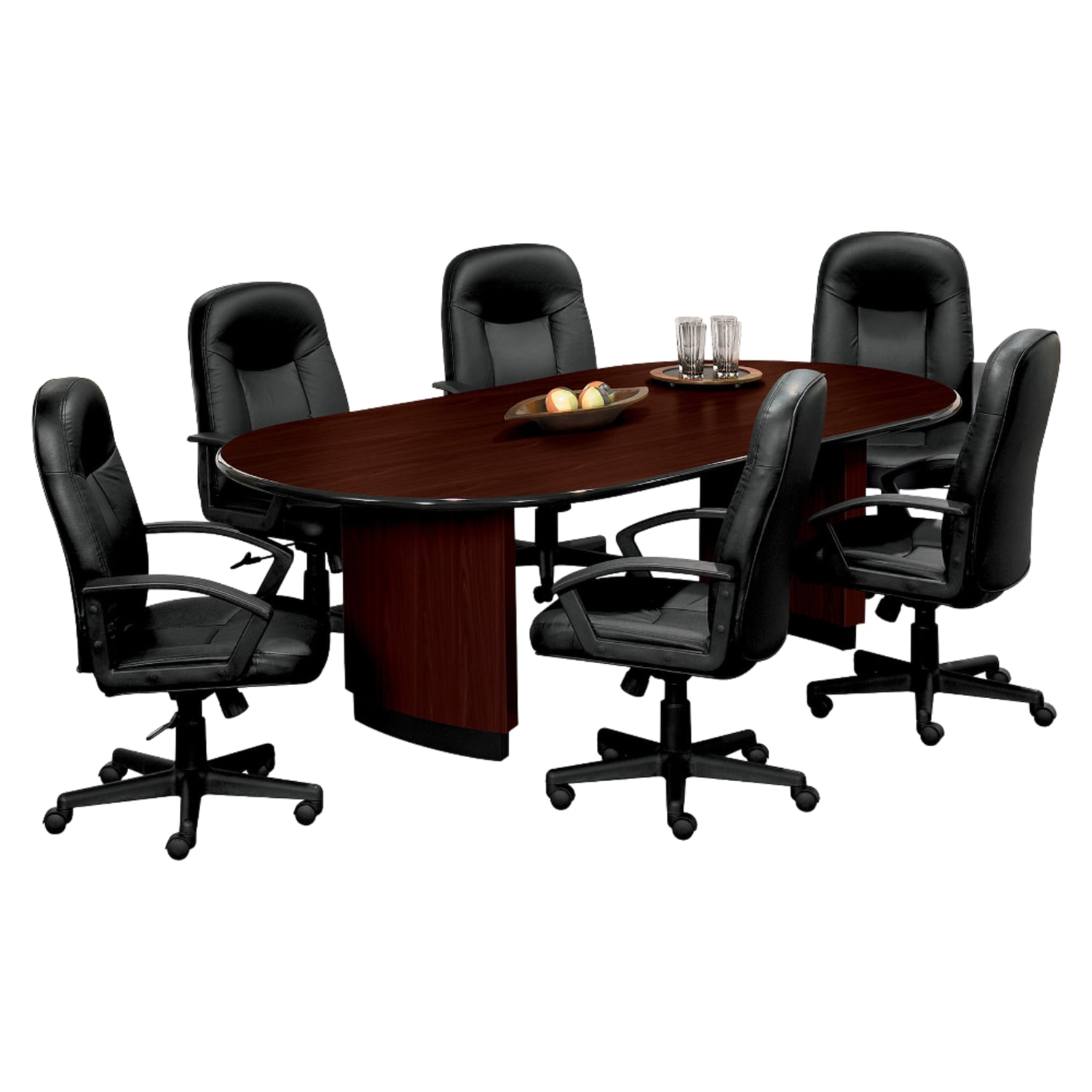 HON Executive Ergonomic Bonded Leather Chair, Black - Image 3