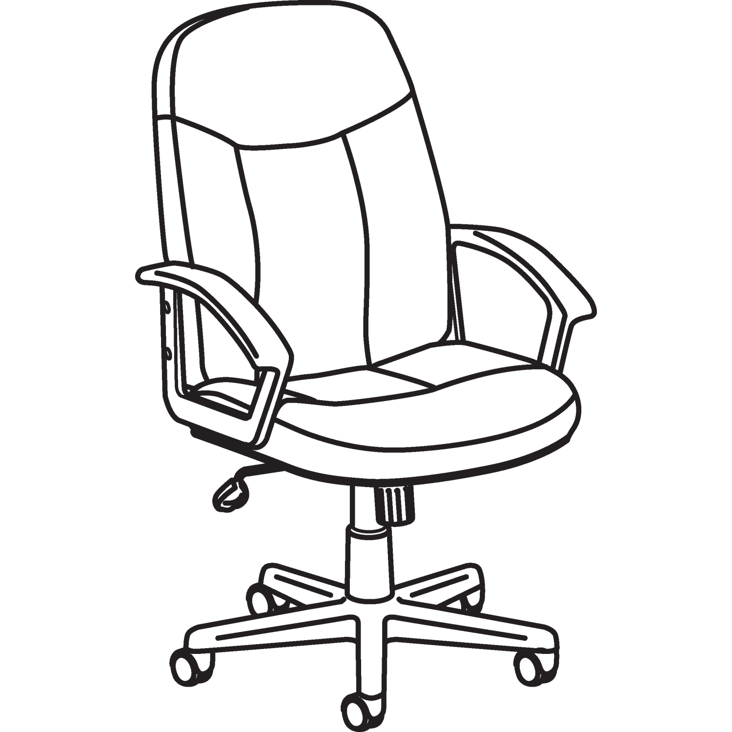HON Executive Ergonomic Bonded Leather Chair, Black - Image 6