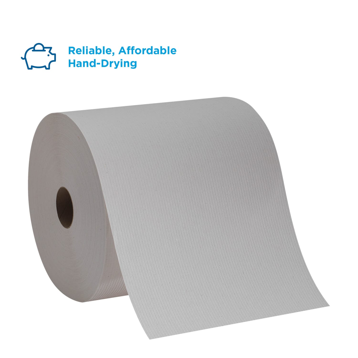 Pacific Blue Basic by GP PRO, 1-Ply, 7.87in x 800ft, 100% Recycled, White, 6 Rolls per Case - Image 4