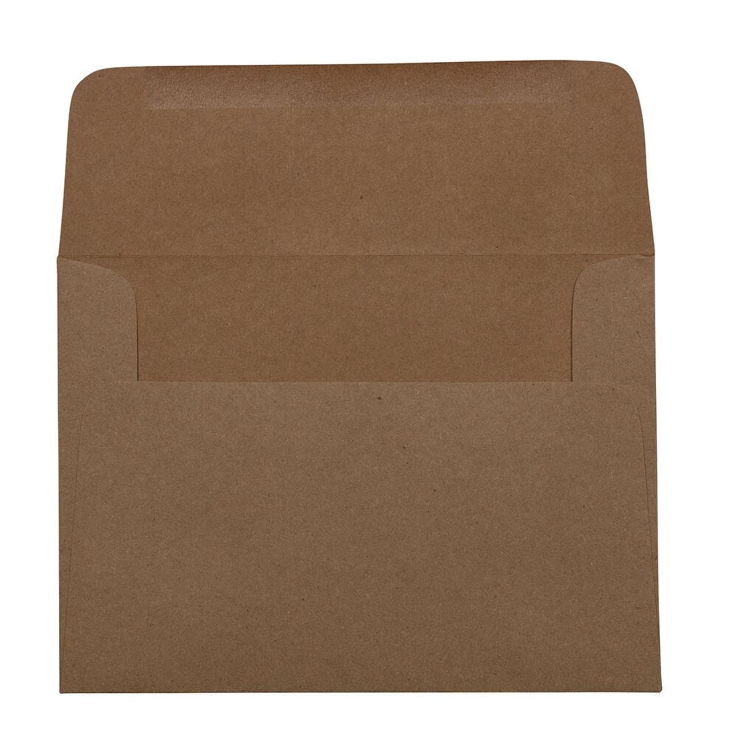 JAM Paper Booklet Invitation Envelopes, A7, Gummed Seal, 100% Recycled, Brown, Pack Of 25 - Image 3