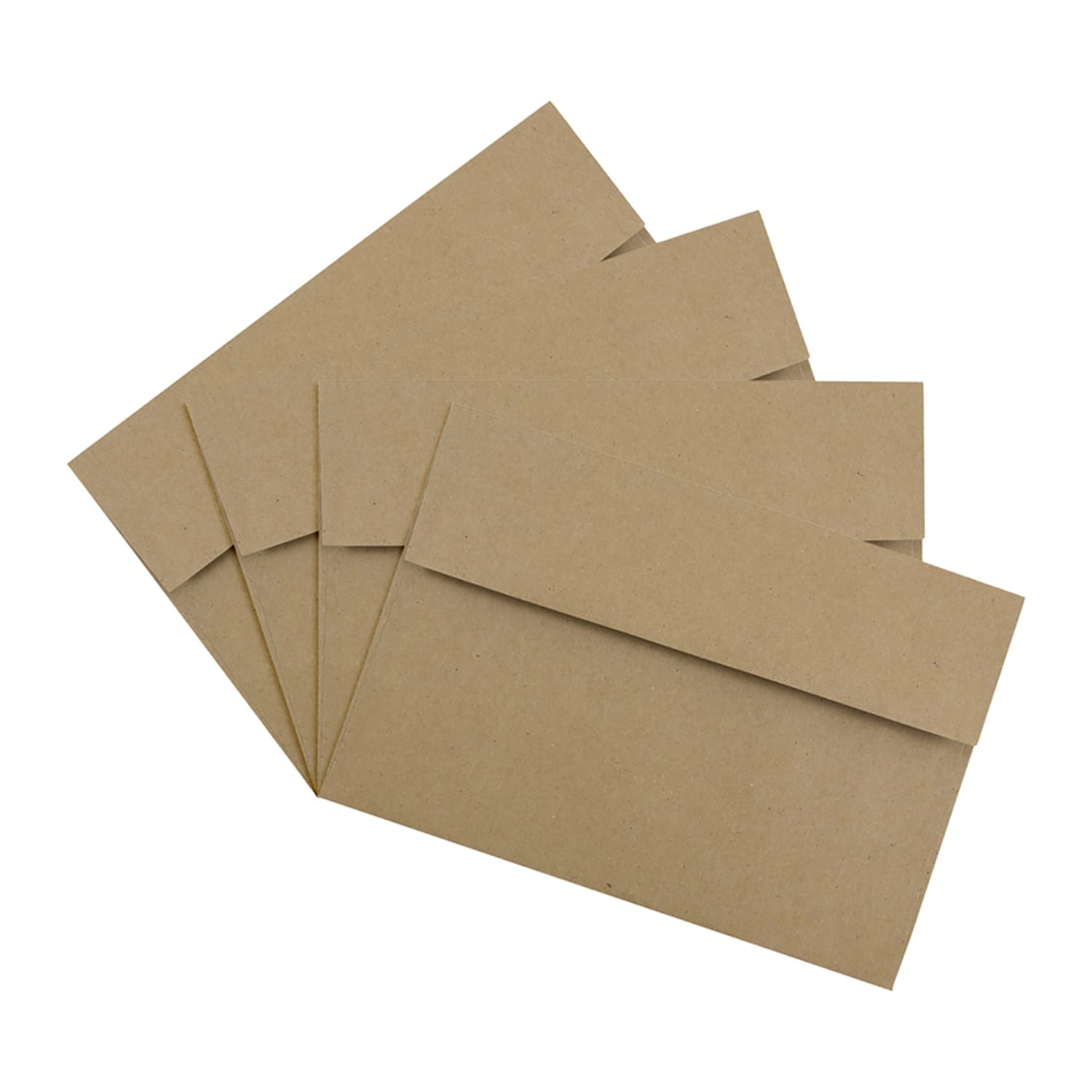 JAM Paper Booklet Invitation Envelopes , A8, Gummed Seal, 100% Recycled, Brown, Pack Of 25 - Image 4