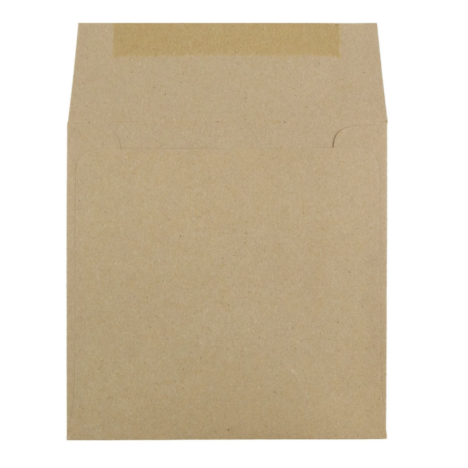 JAM Paper Square Invitation Envelopes #6, Gummed Seal, 100% Recycled, Brown Kraft Paper Bag, Pack Of 25 - Image 3