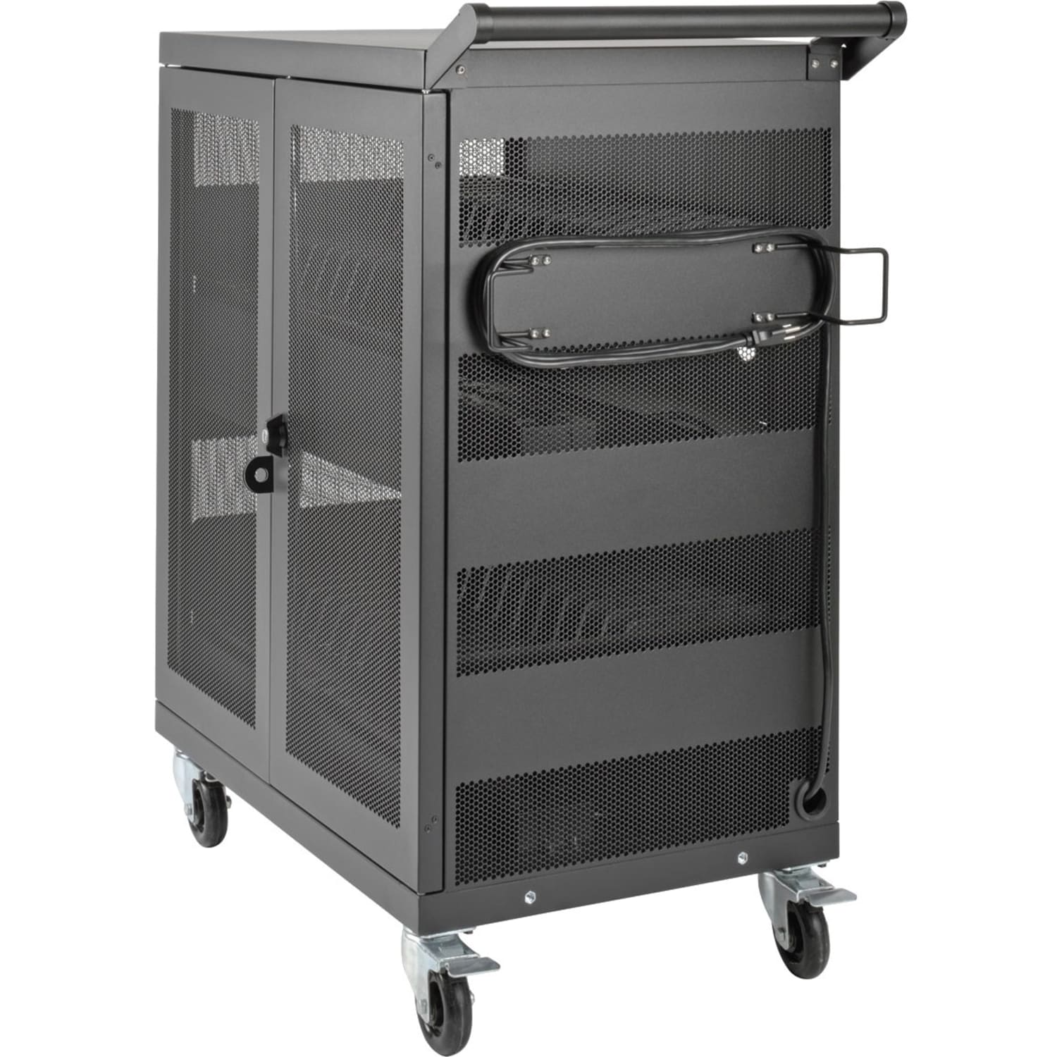 Eaton Tripp Lite Series Multi-Device Charging Cart, 32 AC Outlets, Chromebooks and Laptops, Wall-Mount Option, Black, CSC32AC - Image 5
