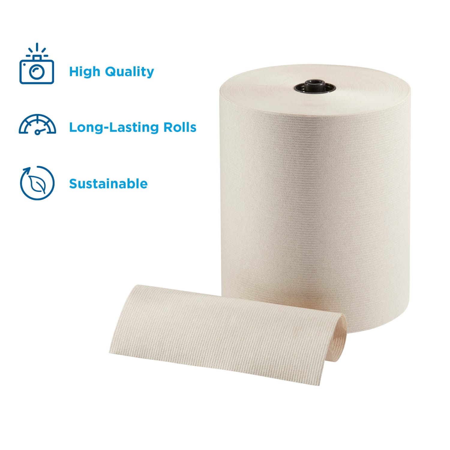 enMotion 8in Paper Towel Rolls, 1-Ply, 100% Recycled Fiber, Brown, 700 ft Per Roll, 6 Rolls Per Case - Image 3