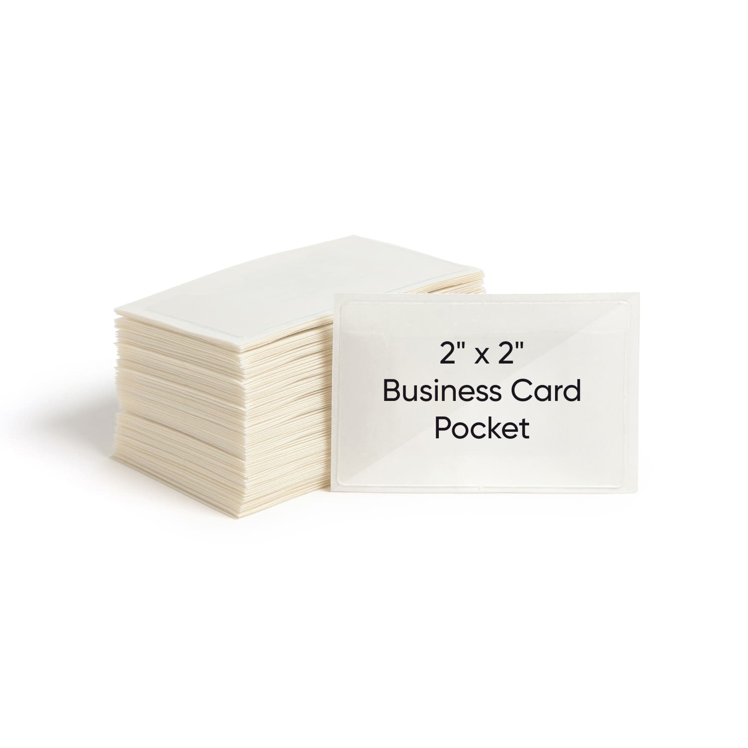 Smead Self-Adhesive Poly Pockets, 3in x 4-1/16in, Clear, Business Card Size, Box Of 100 - Image 3