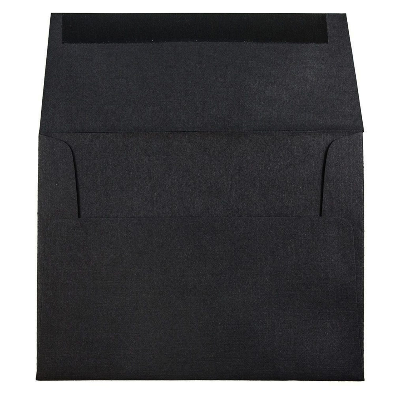 JAM Paper Booklet Invitation Envelopes, A2, Gummed Seal, 30% Recycled, Black, Pack Of 25 - Image 3