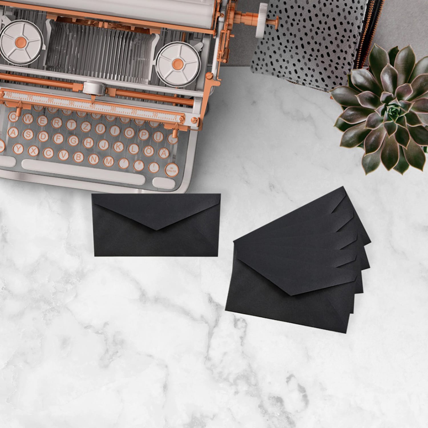 JAM Paper Booklet Envelopes, #7 3/4, Gummed Seal, 30% Recycled, Black, Pack Of 25 - Image 4