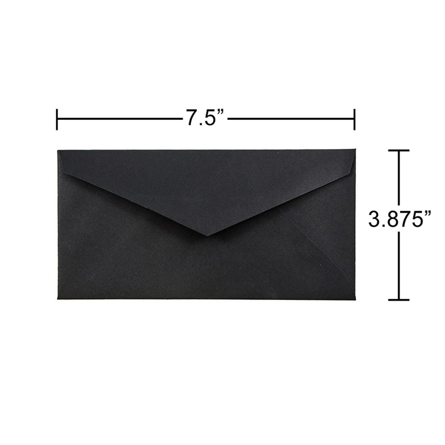 JAM Paper Booklet Envelopes, #7 3/4, Gummed Seal, 30% Recycled, Black, Pack Of 25 - Image 5