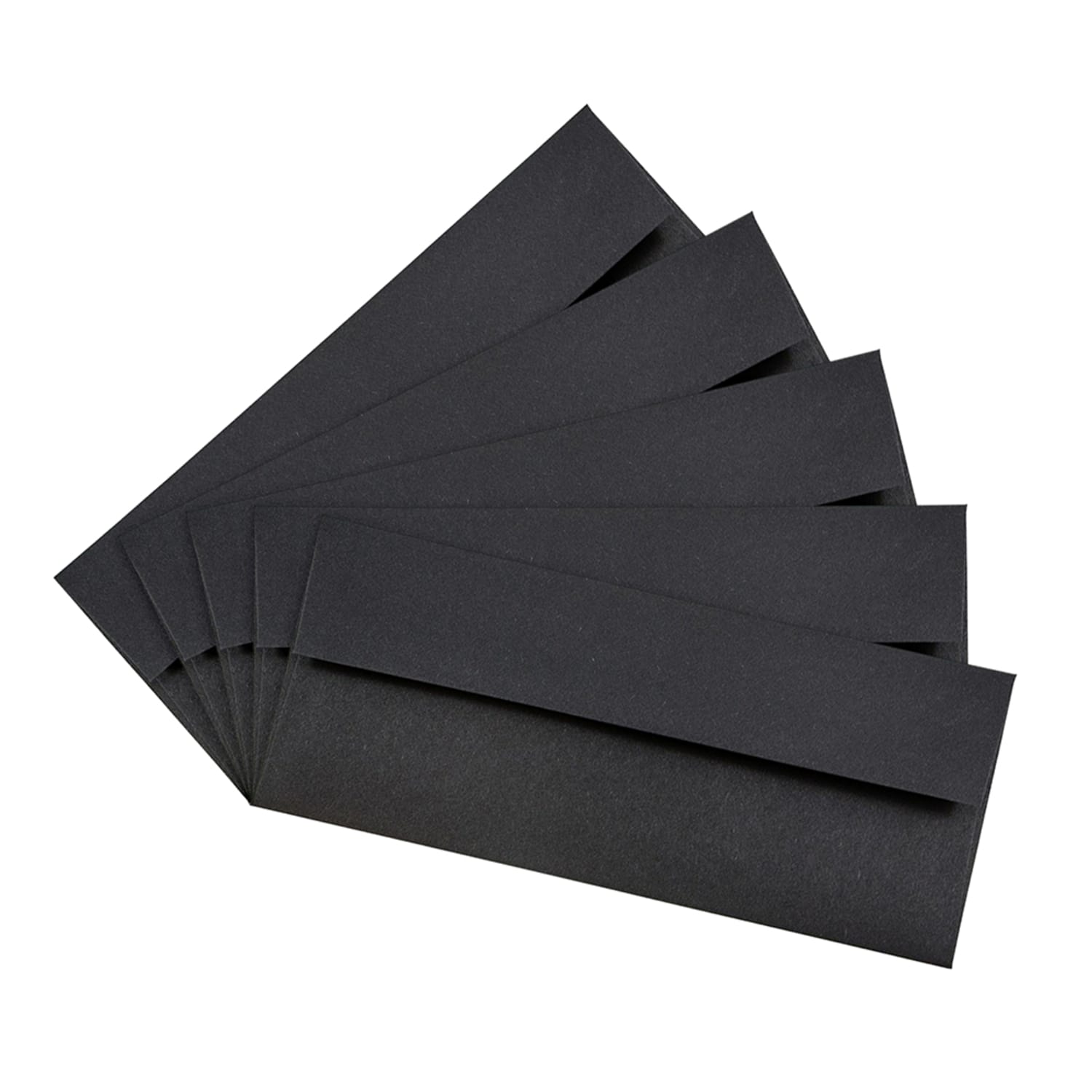 JAM PAPER #10 Business Premium Envelopes, 4 1/8in x 9 1/2in, Black Linen, Pack Of 25 - Image 4