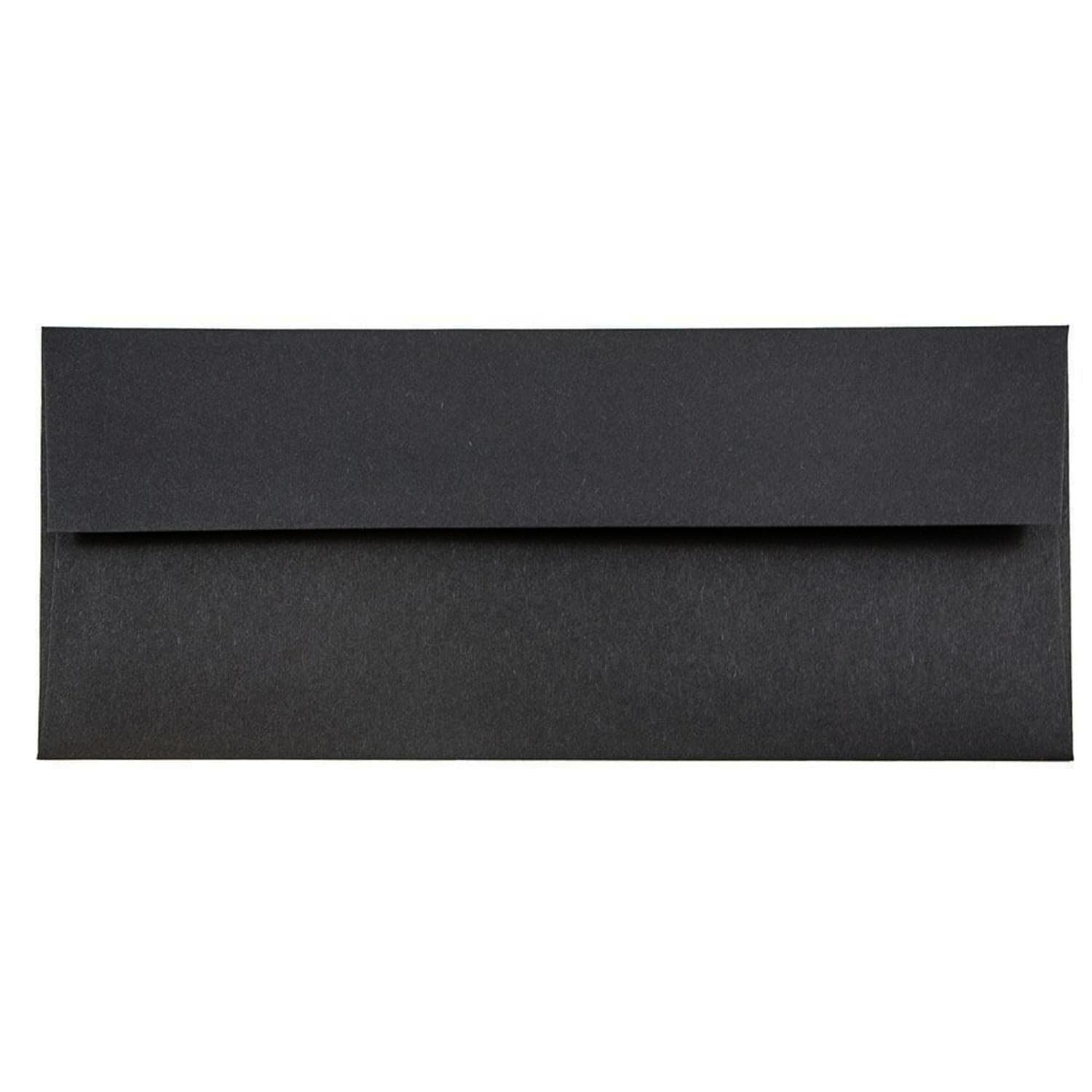 JAM PAPER #10 Business Premium Envelopes, 4 1/8in x 9 1/2in, Black Linen, Pack Of 25 - Image 6