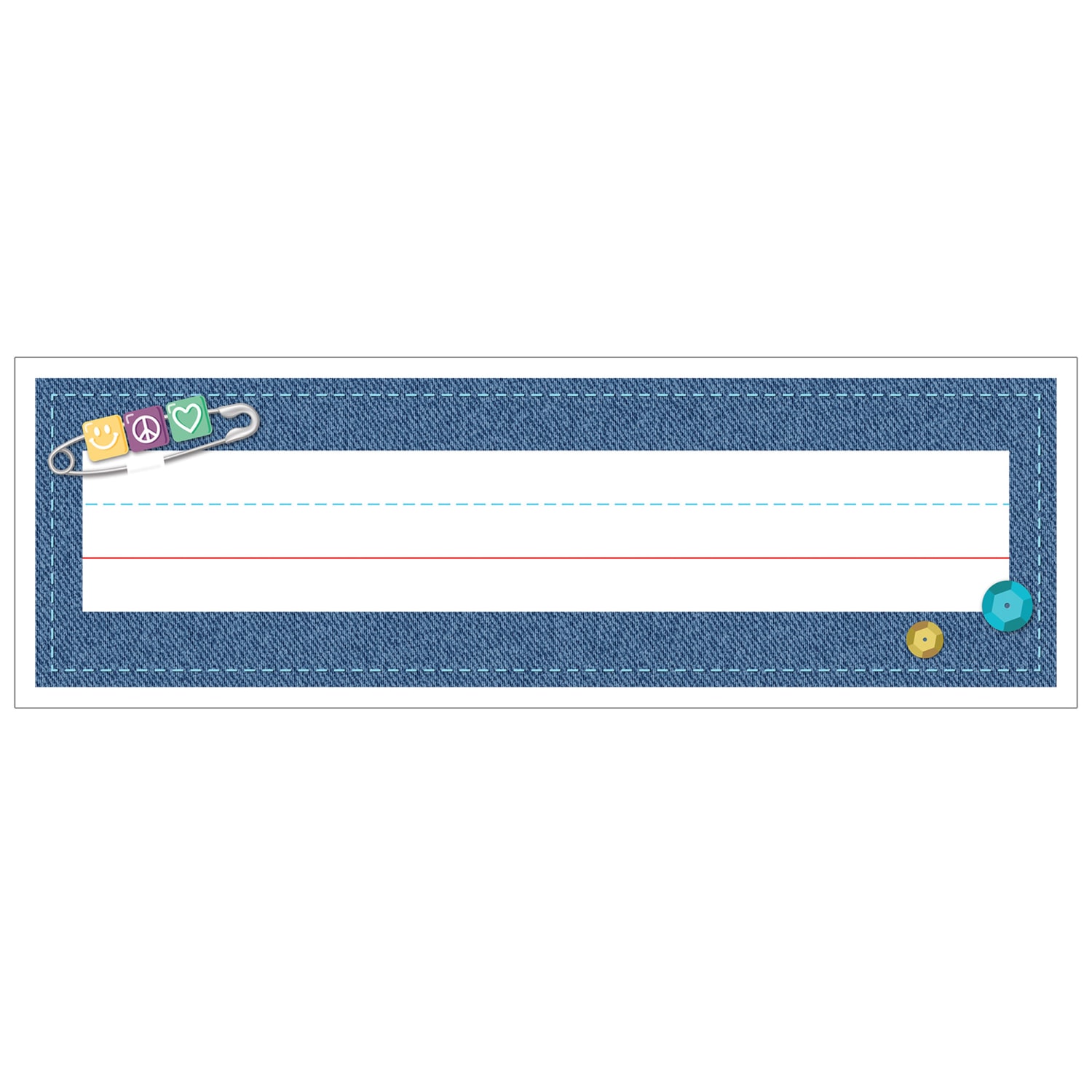 Carson Dellosa Education Name Plates, 9.5in x 2.875in, Crafty and Cool, 36 Per Pack, Set Of 6 Packs - Image 3