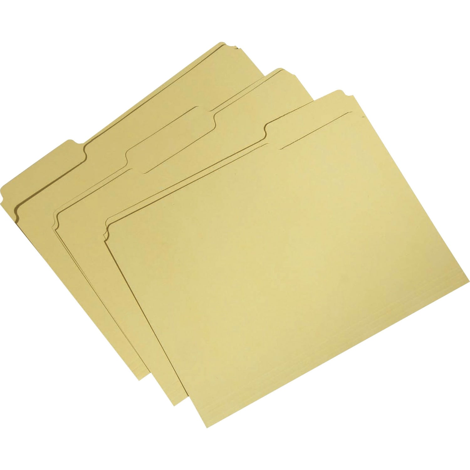 SKILCRAFT Single-Ply Top File Folders, 100% Recycled, Yellow, Box Of 100 (AbilityOne 7530-01-566-4137) - Image 3